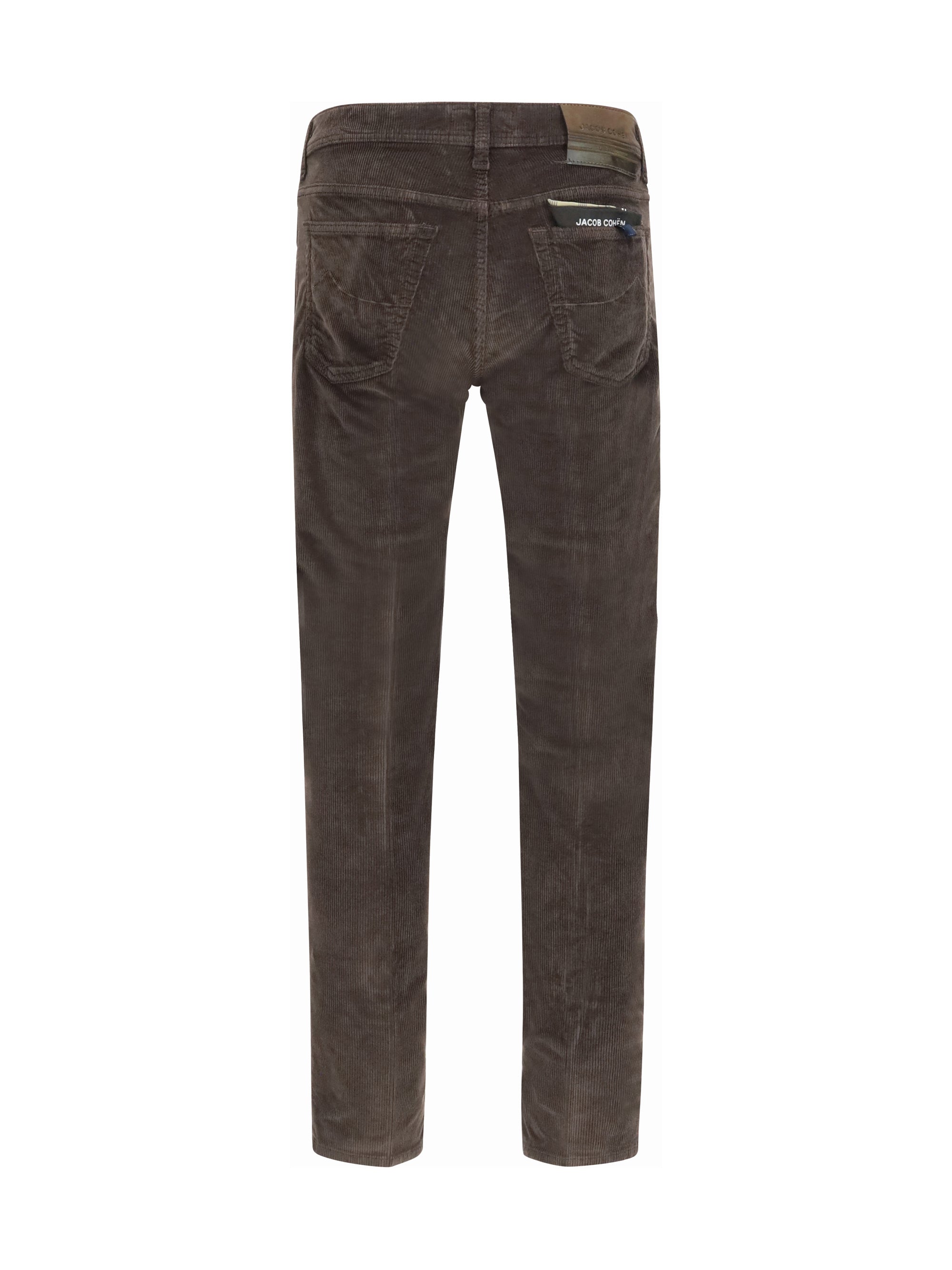 Jacob CohëN Straight-Leg Corduroy Trousers — Brown, view 2