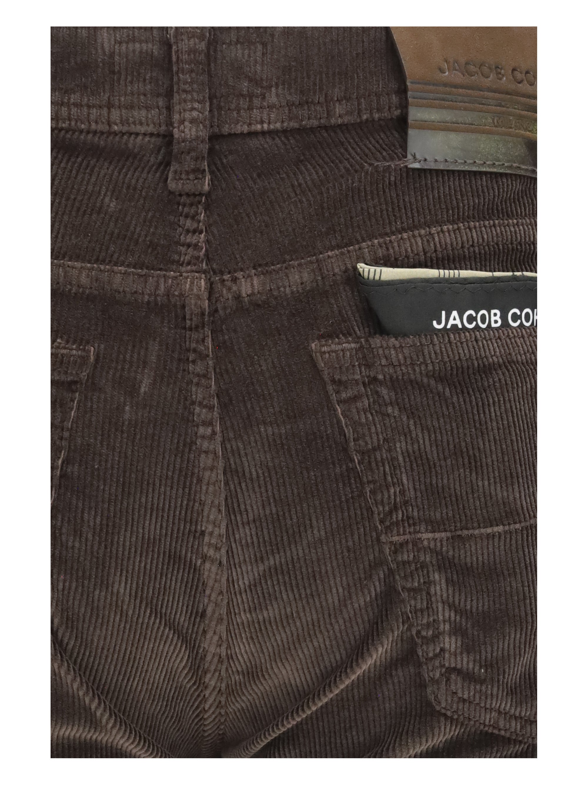 Jacob CohëN Straight-Leg Corduroy Trousers — Brown, view 3