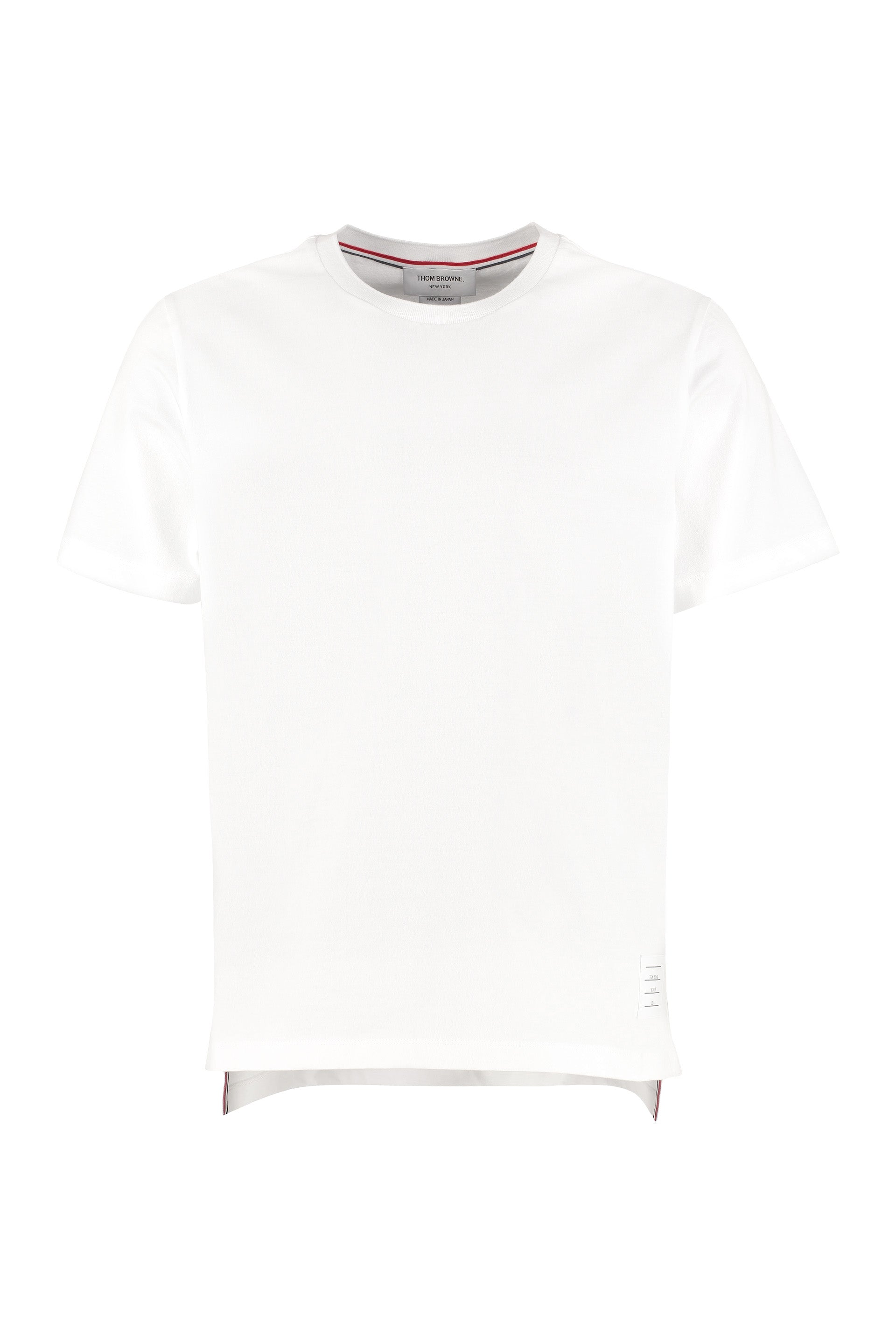 Thom Browne Crew-Neck Cotton T-Shirt — White by Thom Browne
