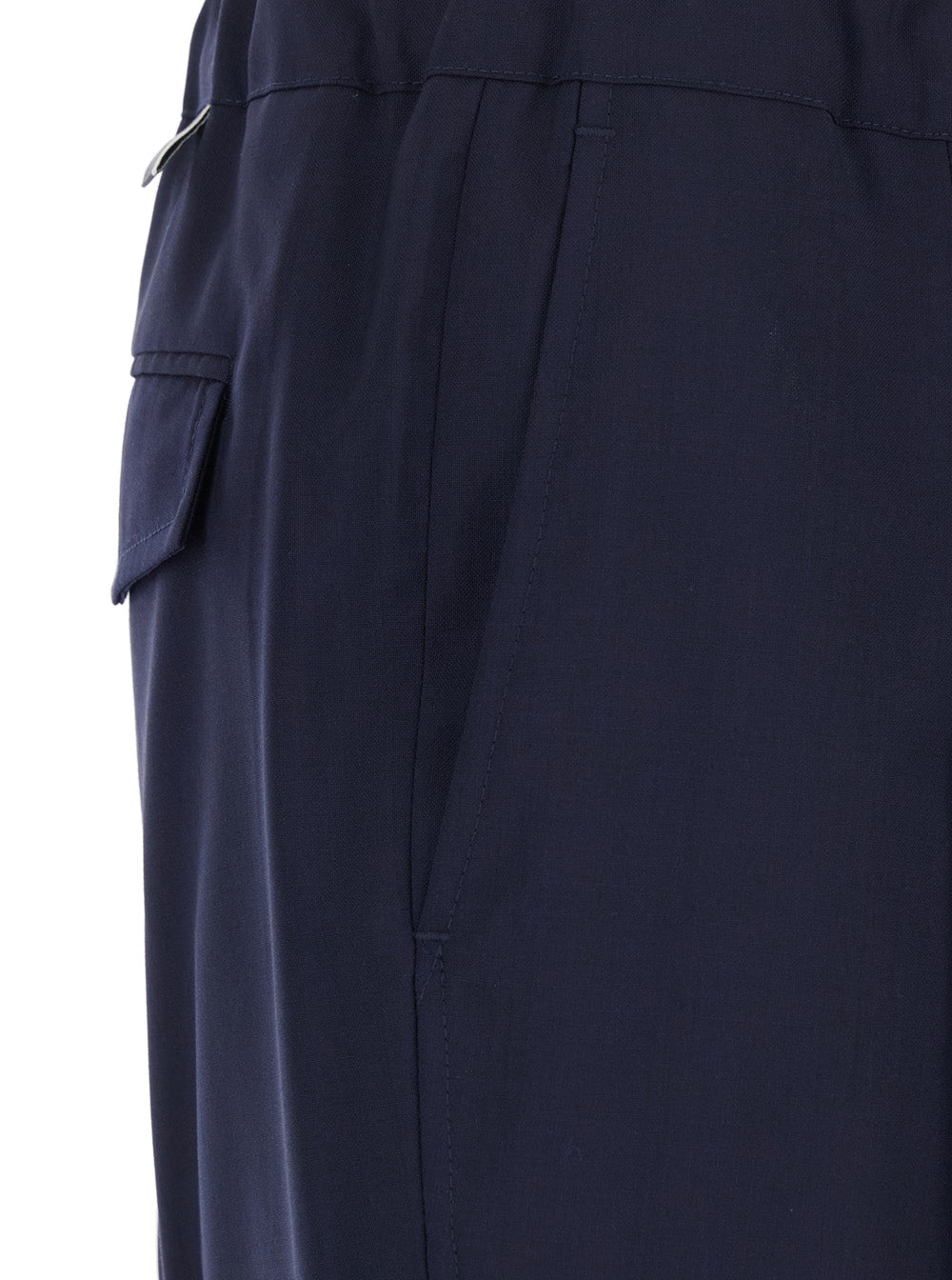 Low Brand Lana Trousers — Navy, view 3