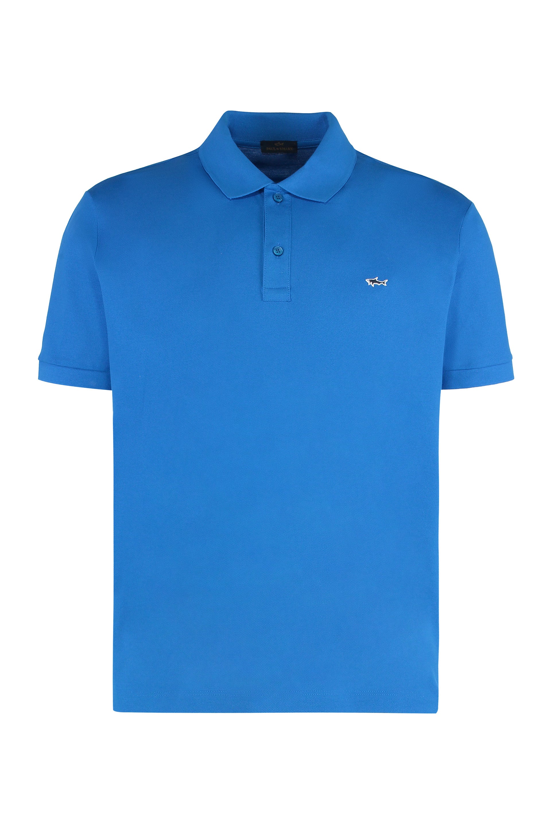 Paul & Shark Cotton Piqué Polo Shirt — Blue by Paul & Shark
