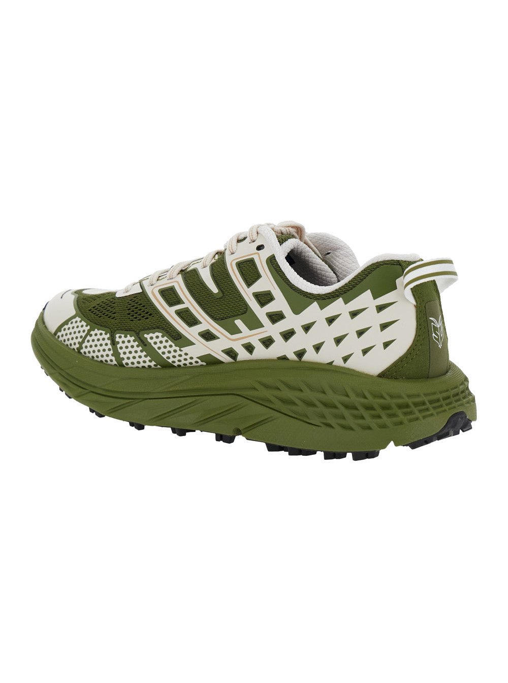 Hoka Geometric Tech Fabric Sneaker — Green, view 2