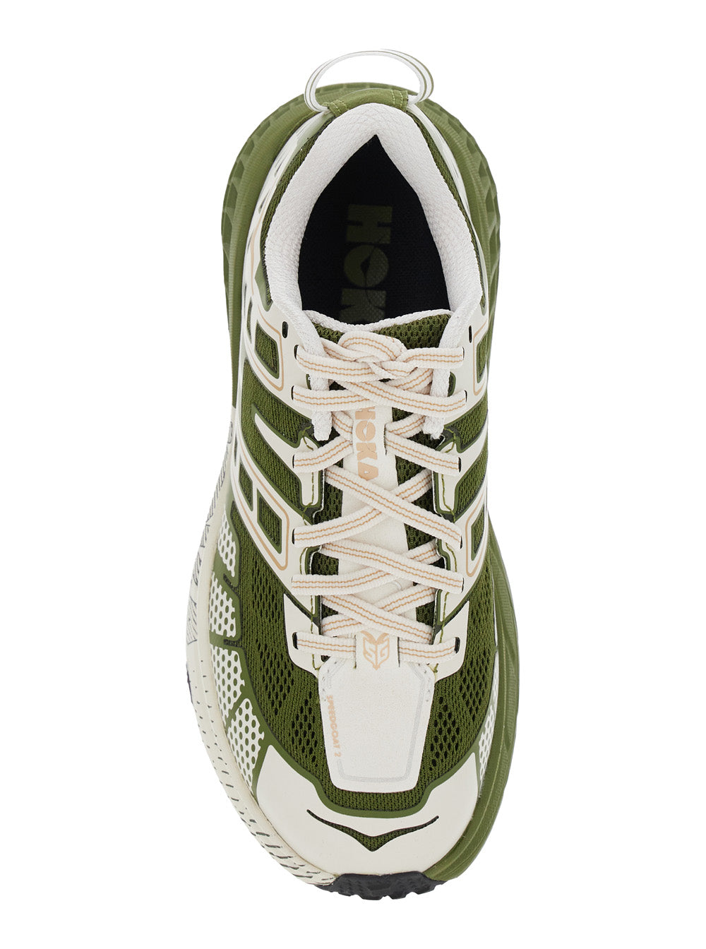 Hoka Geometric Tech Fabric Sneaker — Green, view 3