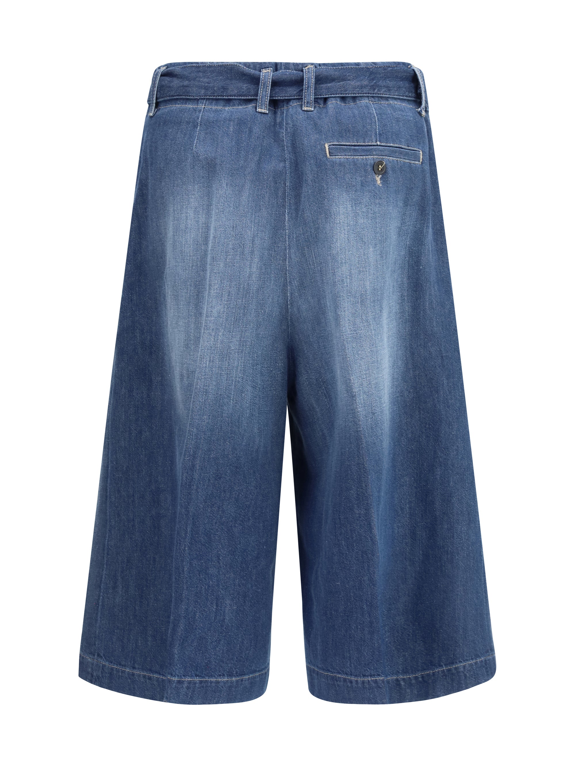 True Royal Cotton Tailored Shorts — Blue, view 2
