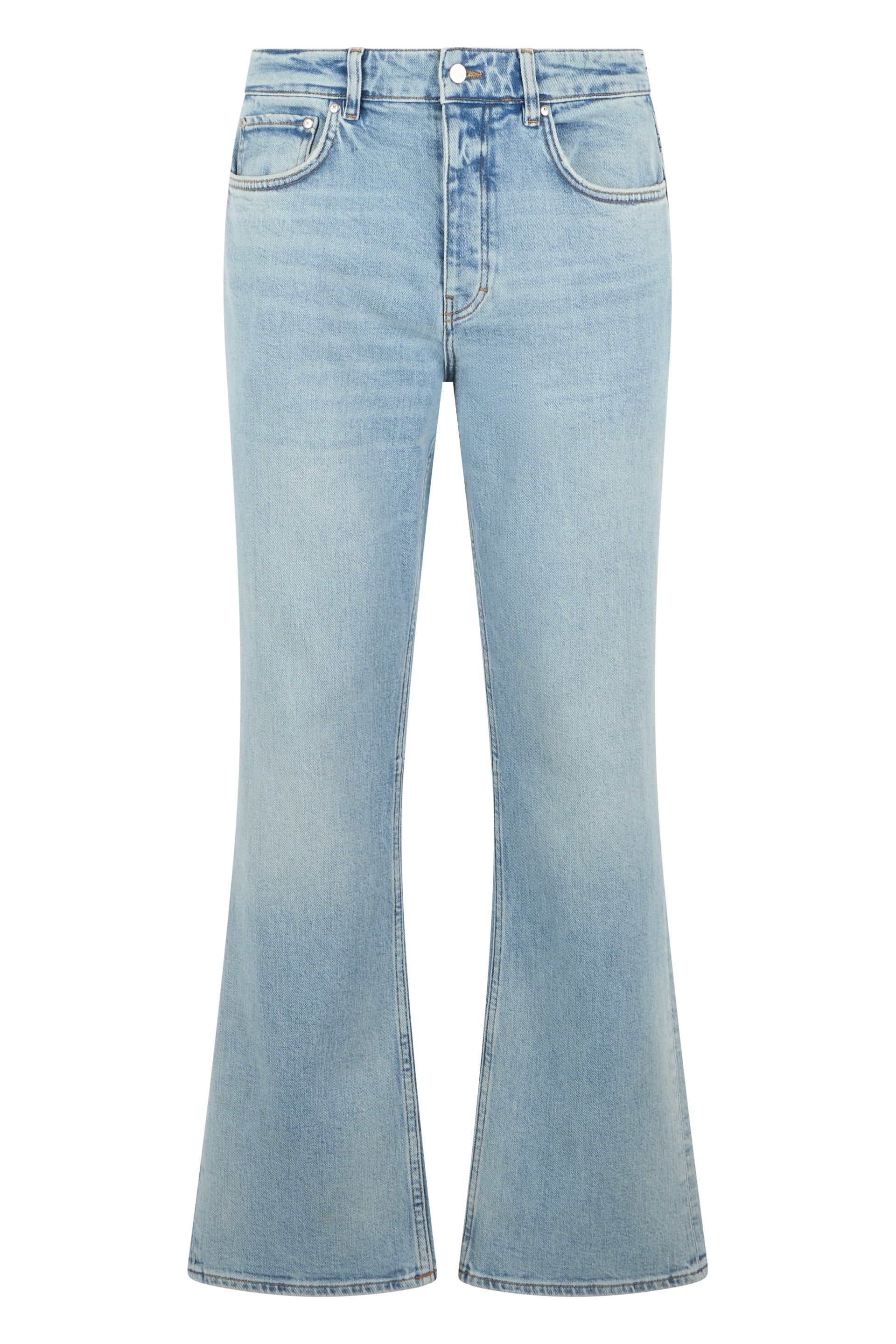 Represent Flared Bell-Bottom Cotton Jeans — Blue by Represent