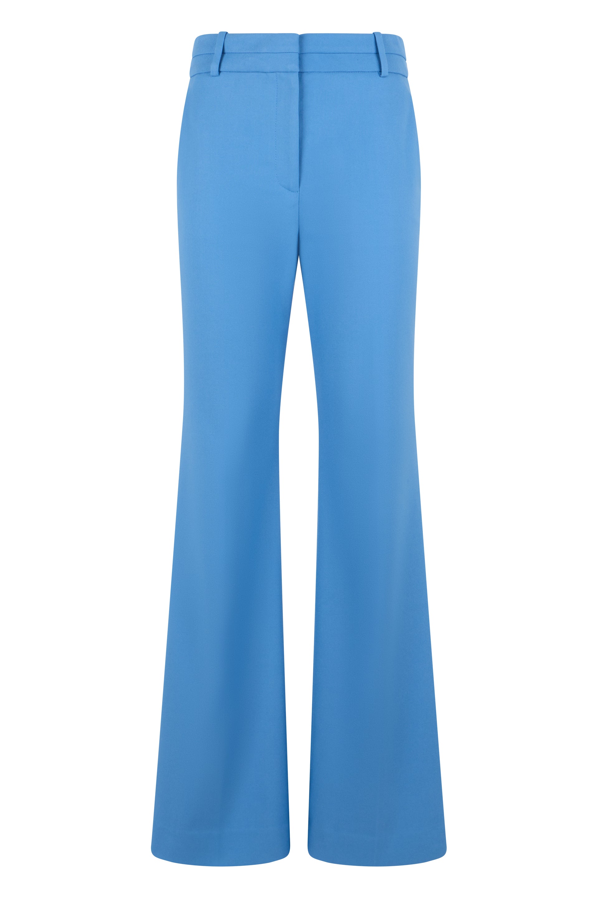 Veronica Beard High-Waist Wide-Leg Viscose Trousers — Blue by Veronica Beard