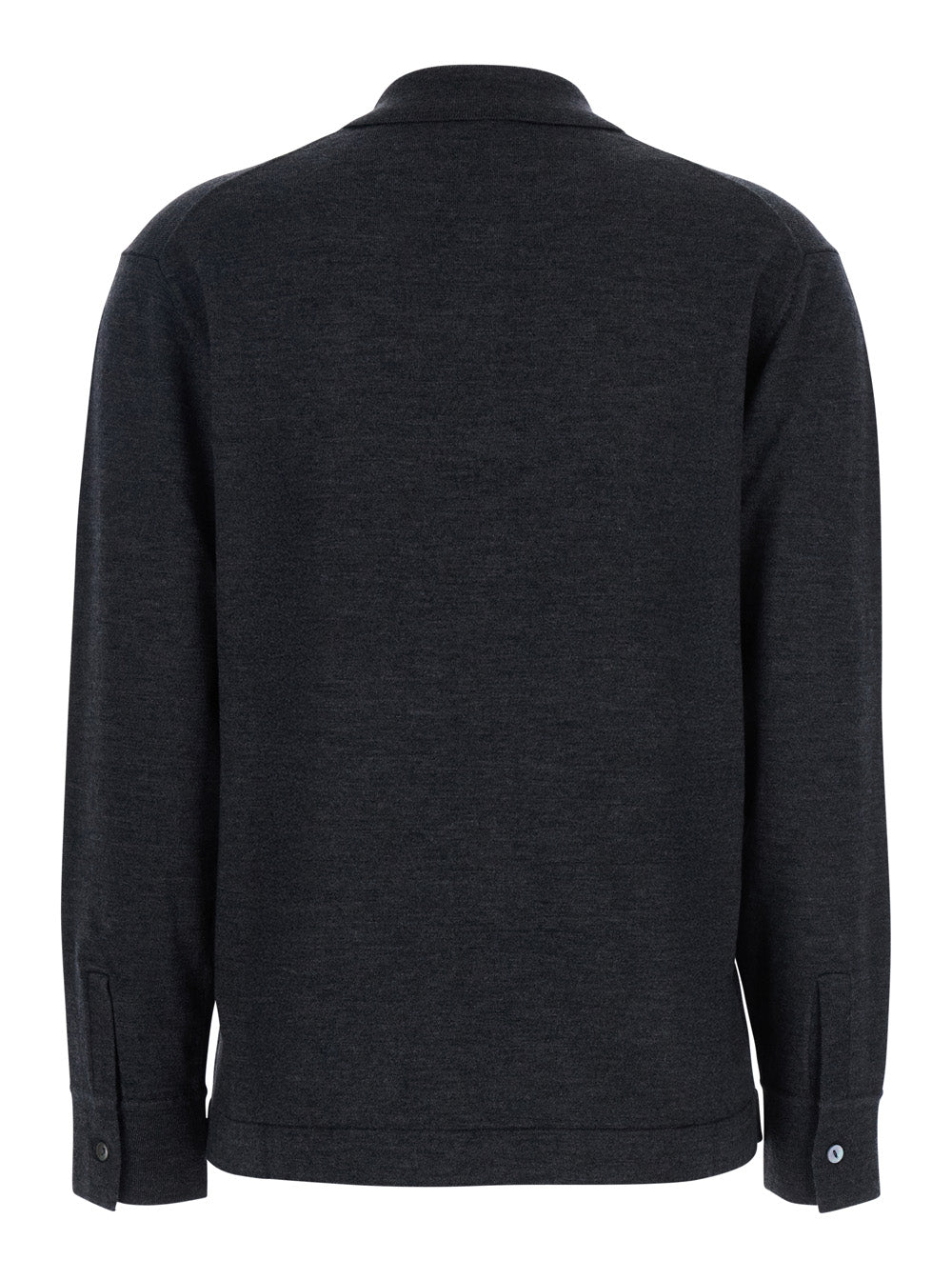 P.A.R.O.S.H. Wool Blend Polo Shirt — Gray, view 2