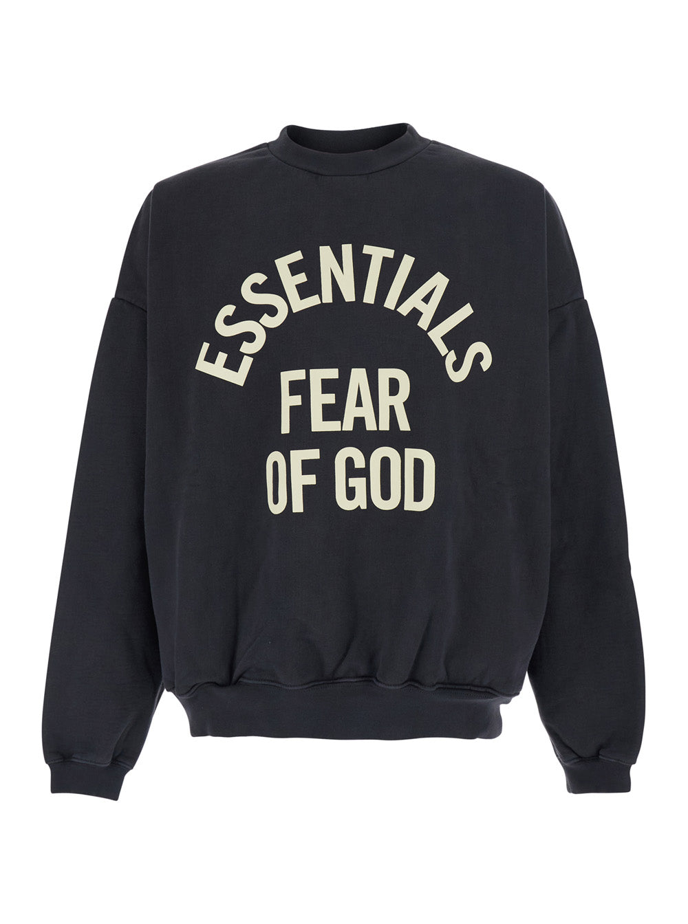 Fear Of God Logo-Print Crewneck Sweatshirt — Black by Fear Of God
