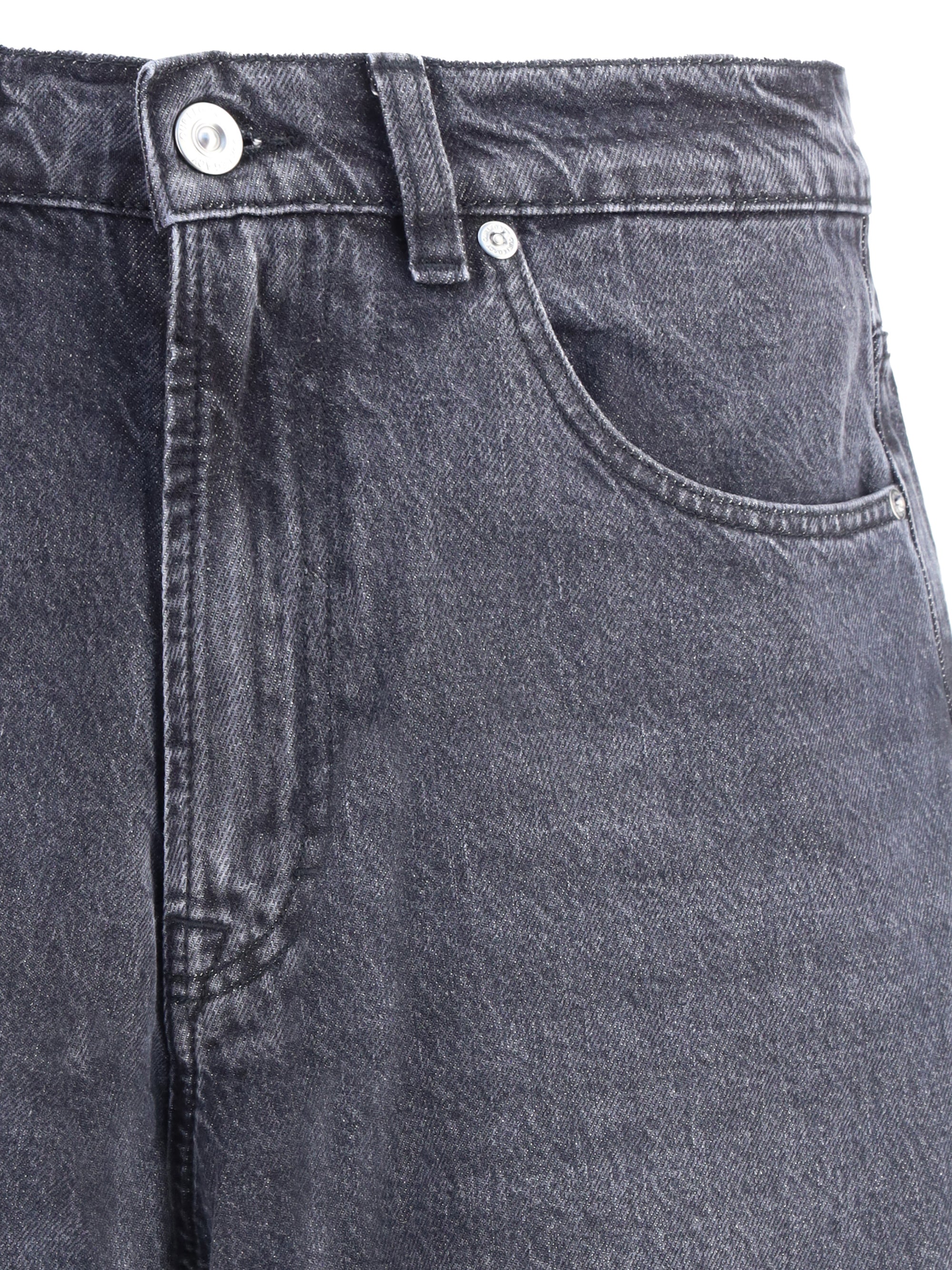 Our Legacy Loose-Fit Denim Jeans — Gray, view 2