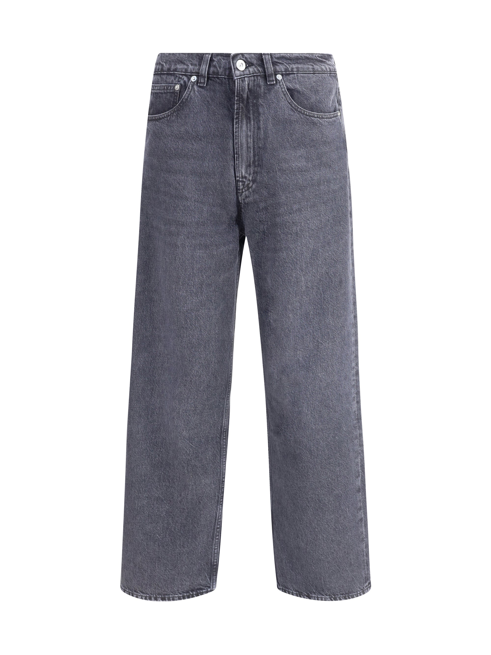 Our Legacy Loose-Fit Denim Jeans — Gray, view 3