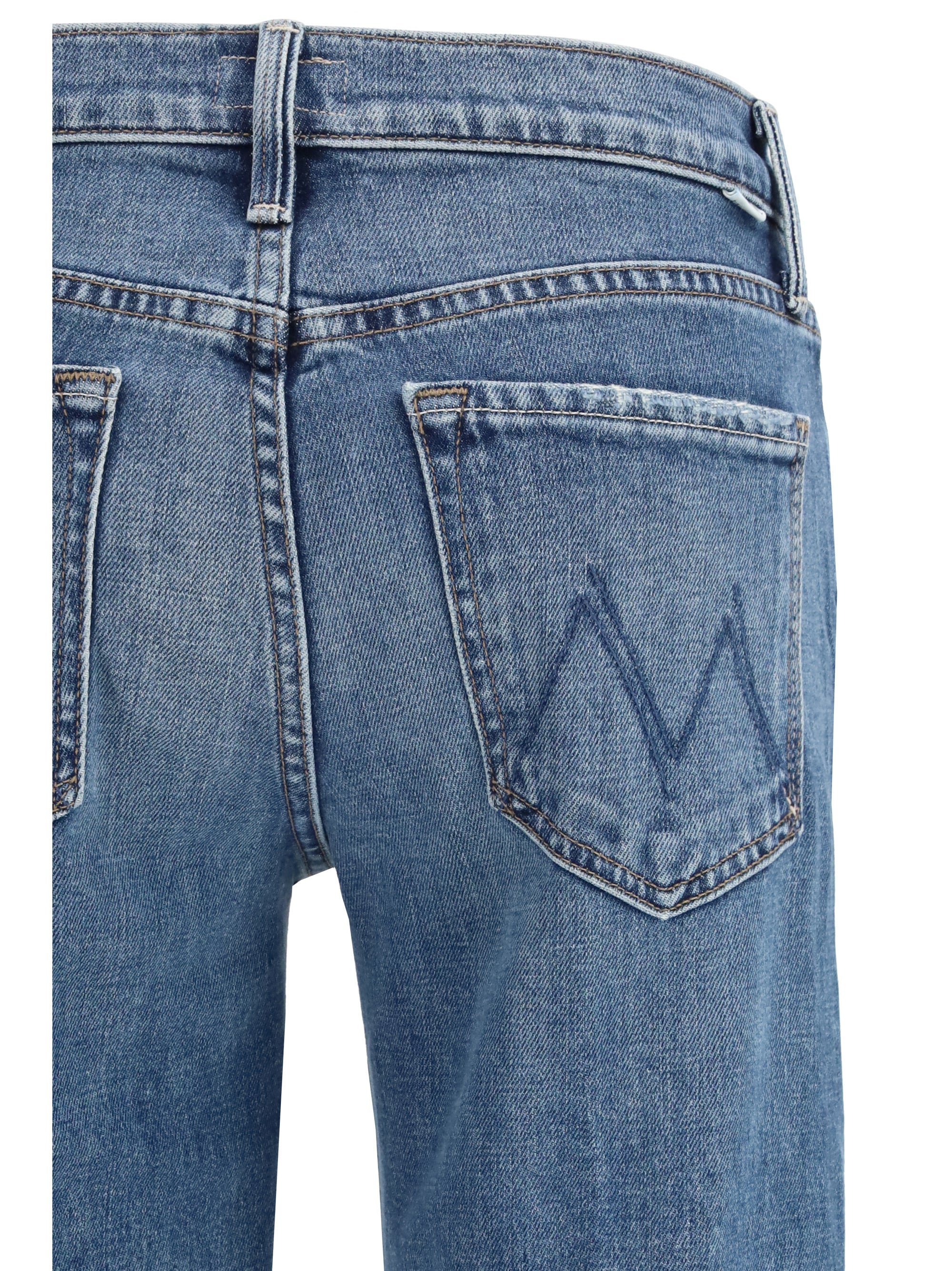 Mother Rambler Jeans — Blue, view 3