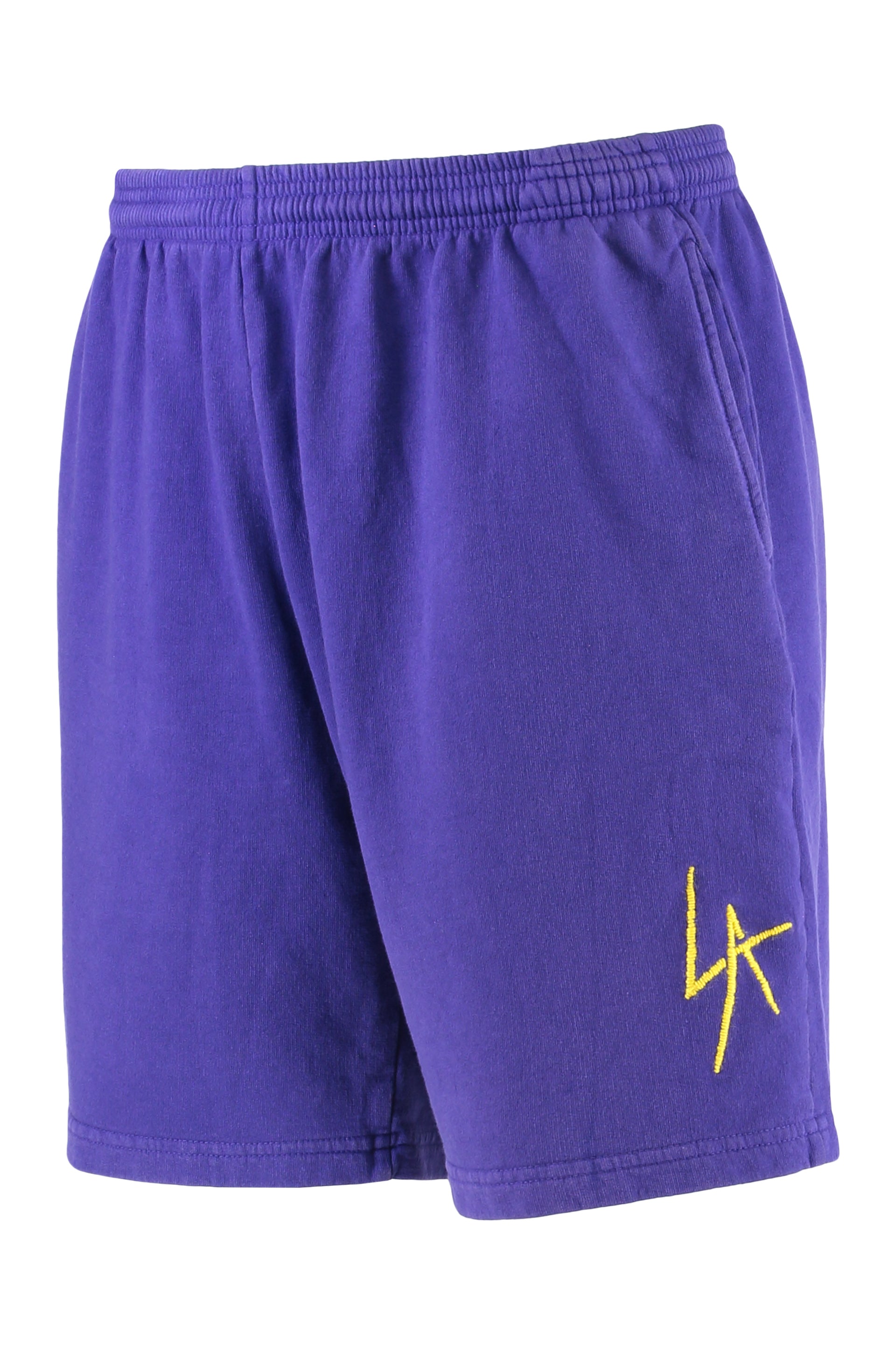Local Authority 100% Cotton Bermuda Shorts — Purple, view 3