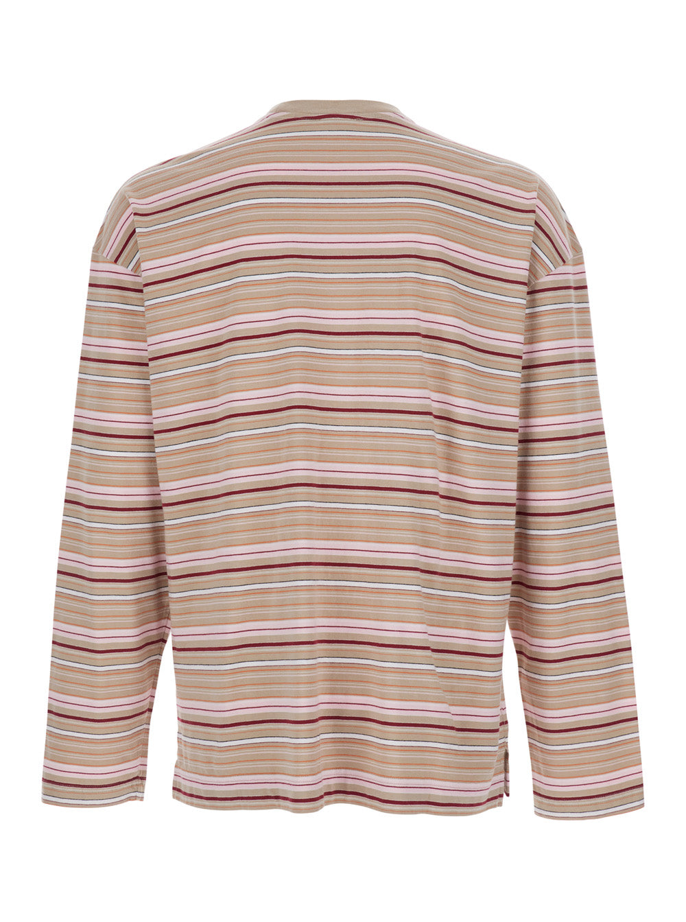 Sunflower Striped Long-Sleeve T-Shirt — Beige, view 2