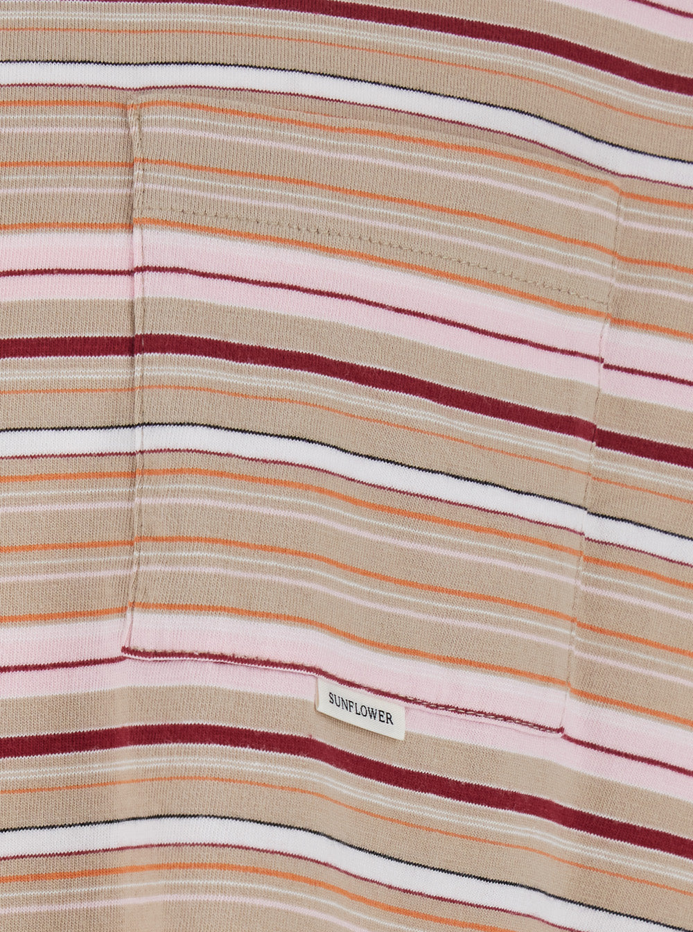 Sunflower Striped Long-Sleeve T-Shirt — Beige, view 3