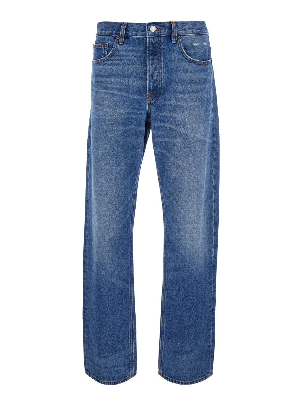 Frame Straight-Leg Denim Jeans — Blue by Frame