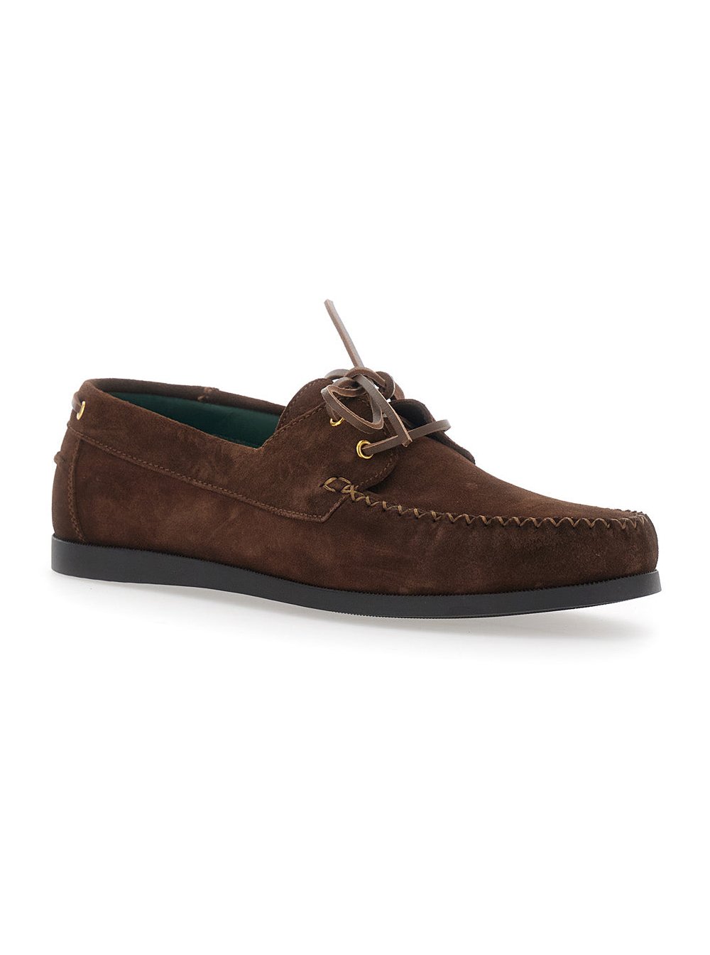 Vinny'S Suede Boat Shoe Loafer — Brown, view 2