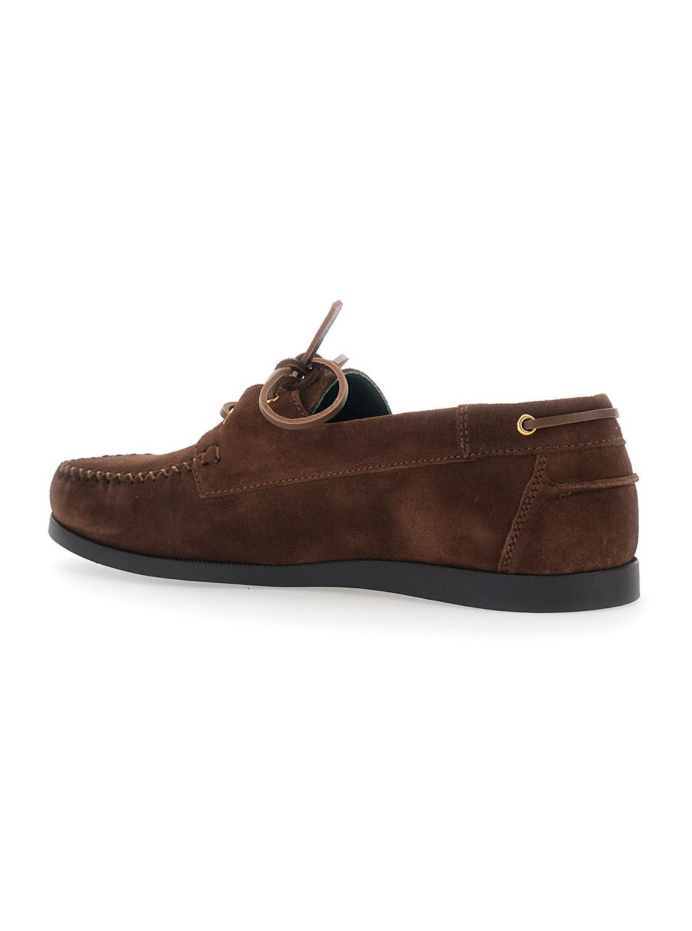 Vinny'S Suede Boat Shoe Loafer — Brown, view 3