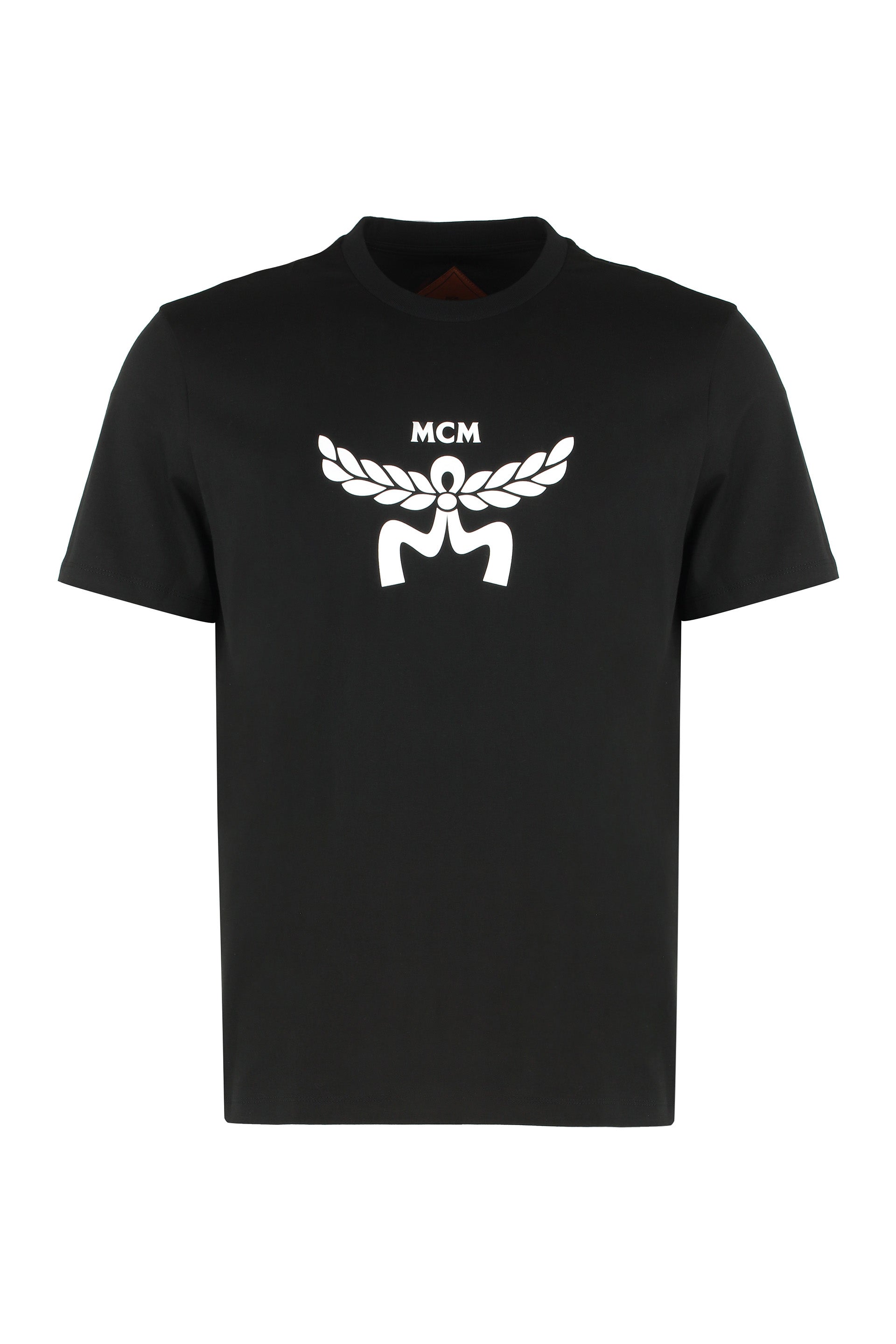 MCM Logo-Printed Cotton Crew-Neck T-Shirt — Black by MCM