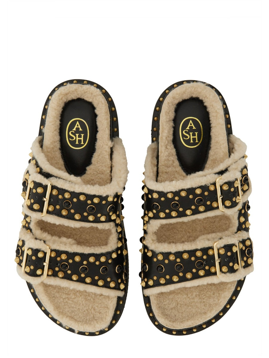 Ash Utah Bis Sandal — Black, view 6
