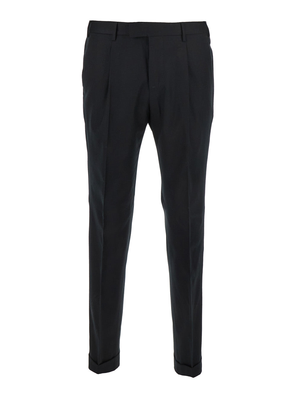 Pt Torino Virgin Wool Trousers — Black by Pt Torino
