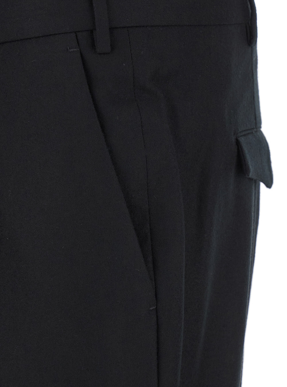 Pt Torino Virgin Wool Trousers — Black, view 3