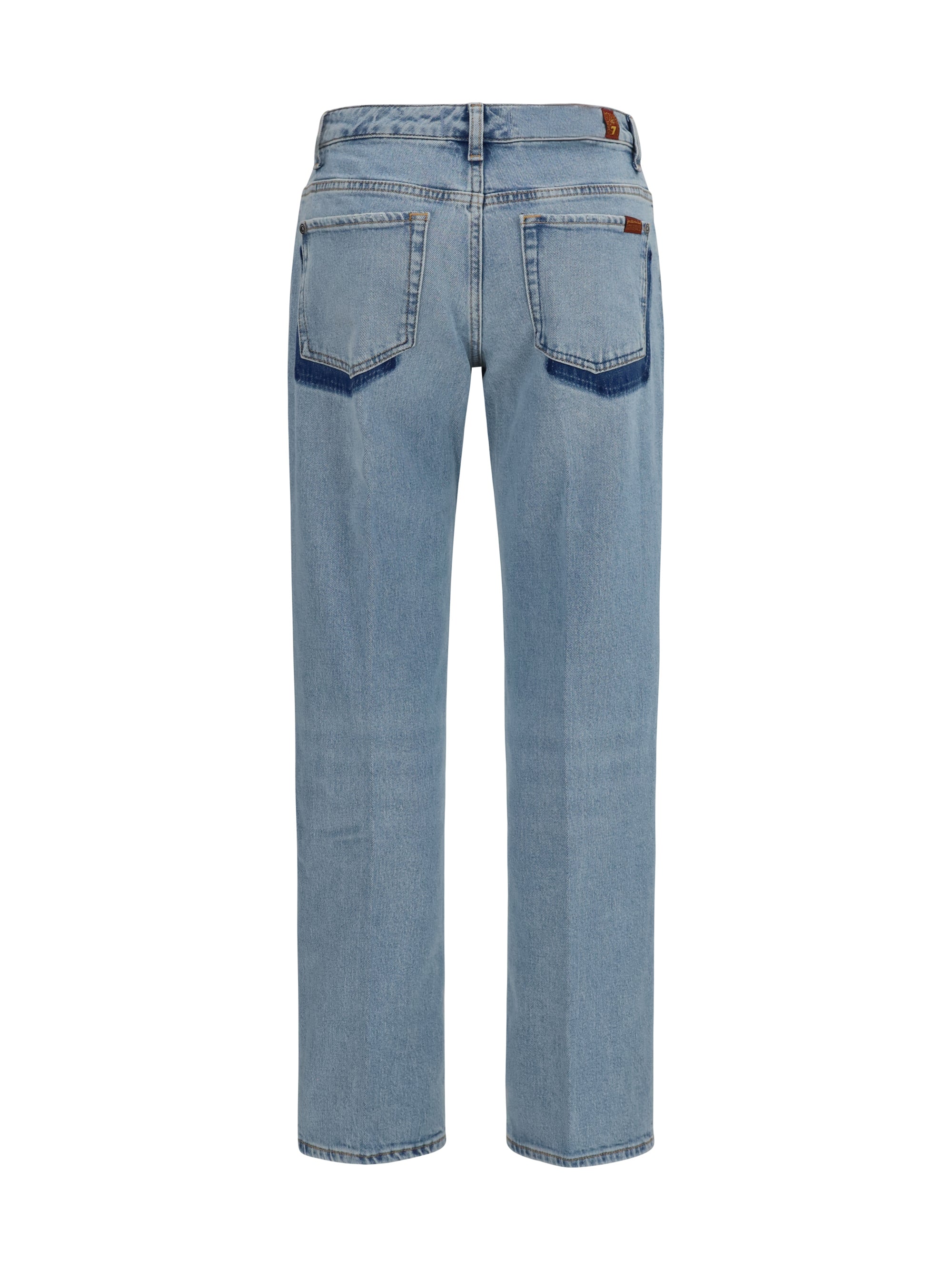 7 For All Mankind Calie Jeans — Blue, view 3
