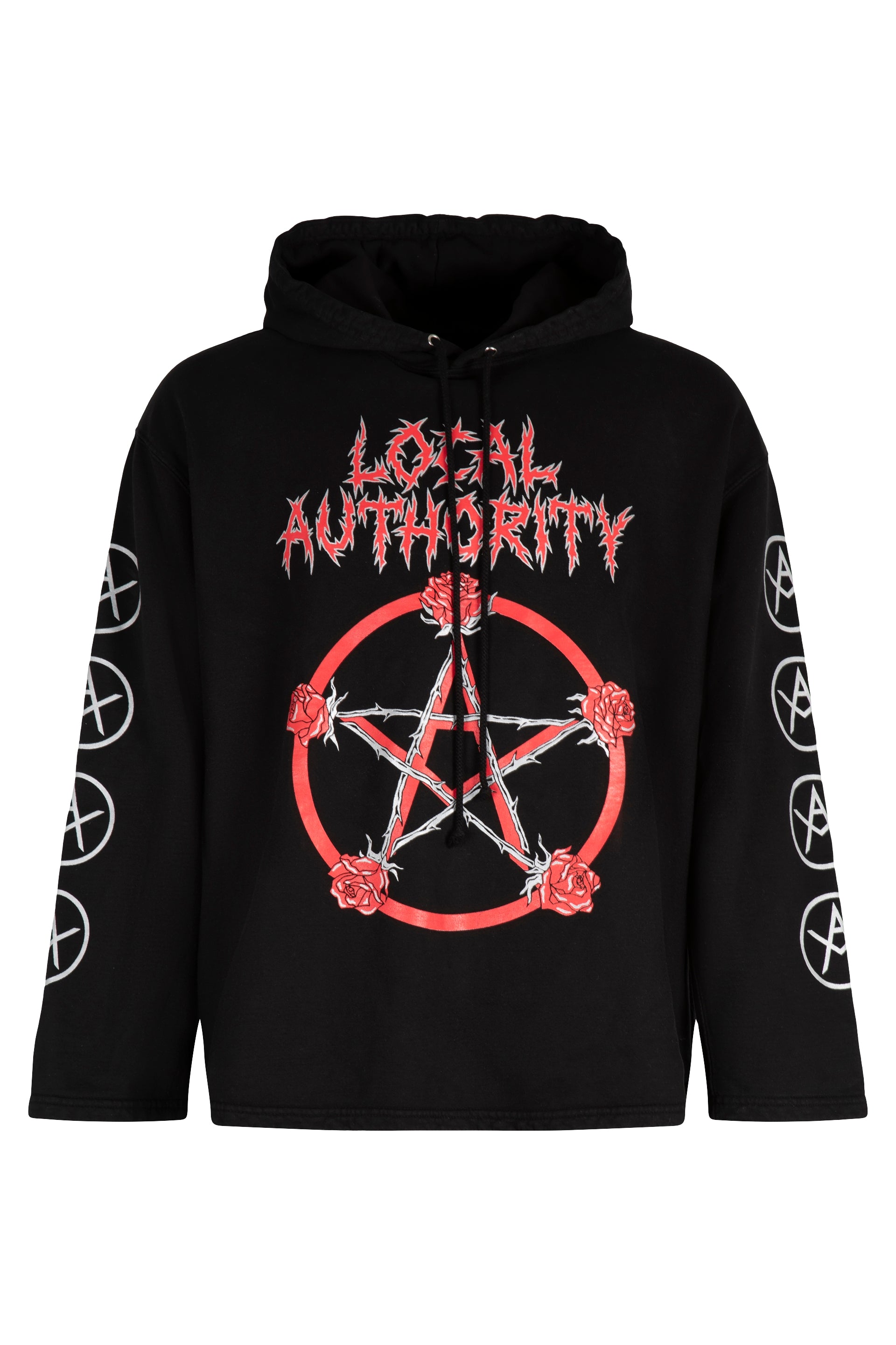 Local Authority Graphic Print Hoodie — Black by Local Authority