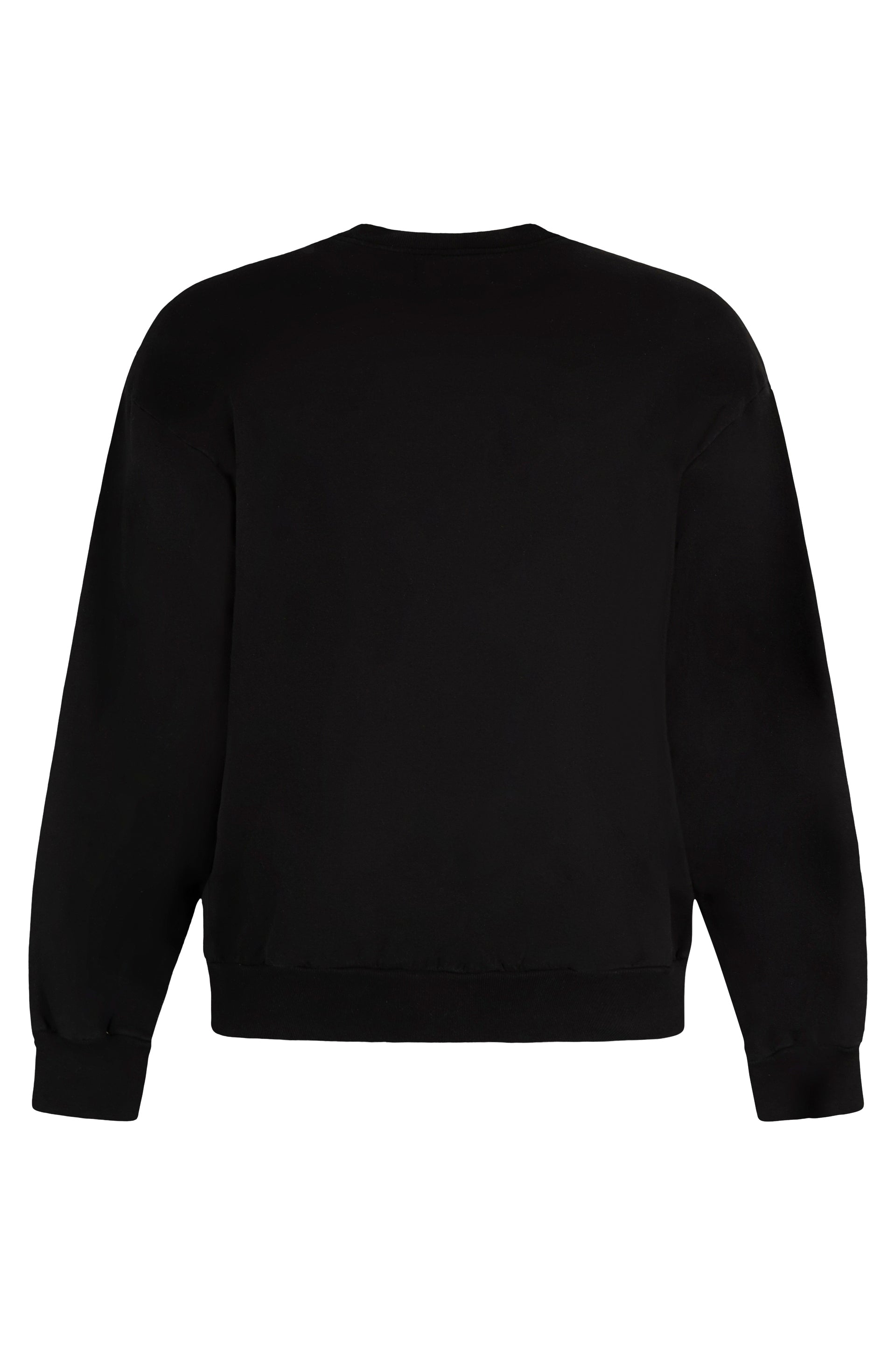Local Authority Crew-Neck Cotton Sweatshirt — Black, view 2