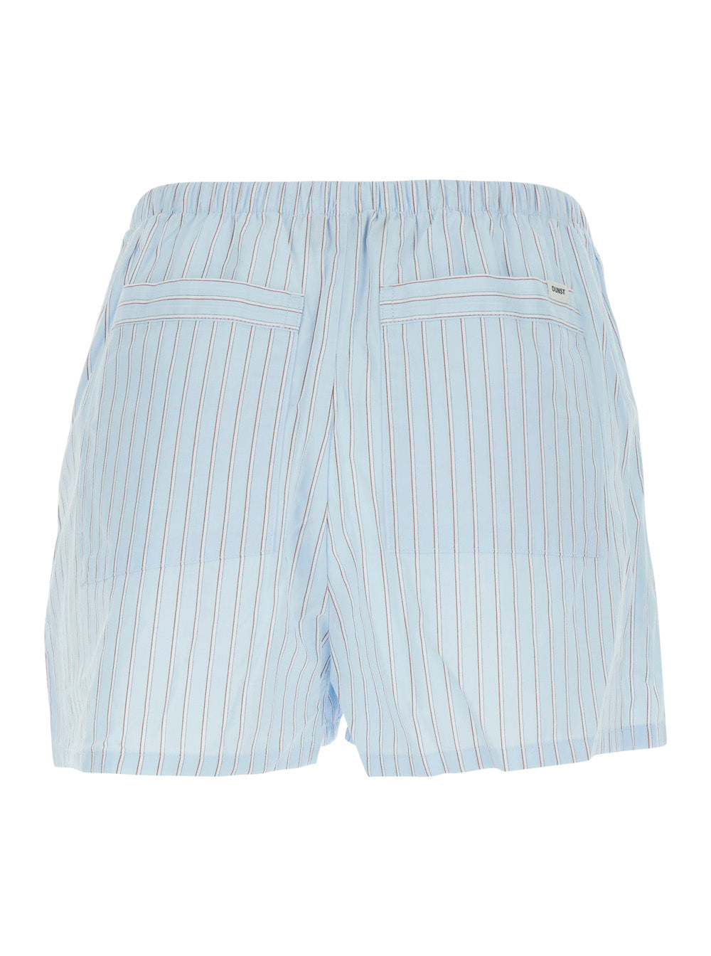 Dunst Striped Cotton Bermuda Shorts — Blue, view 2