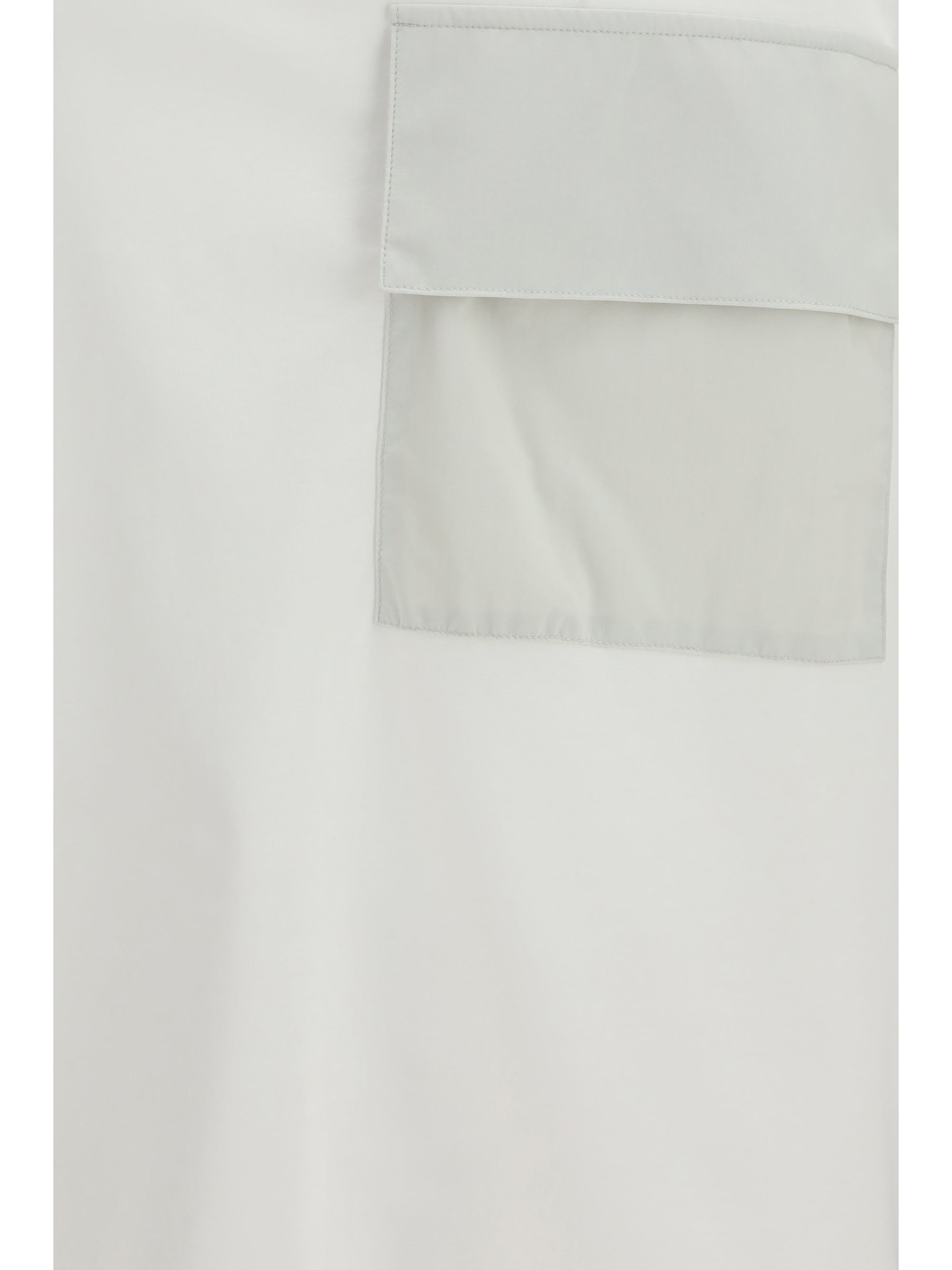 Laminar Patch Pocket Cotton T-Shirt — White, view 2