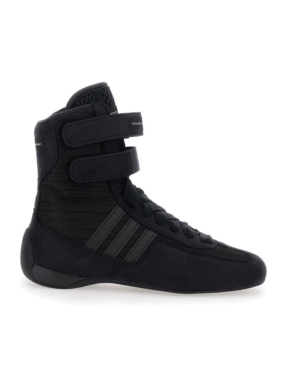 Stella McCartney High-Top Recycled Polyester Sneaker — Black by Stella McCartney