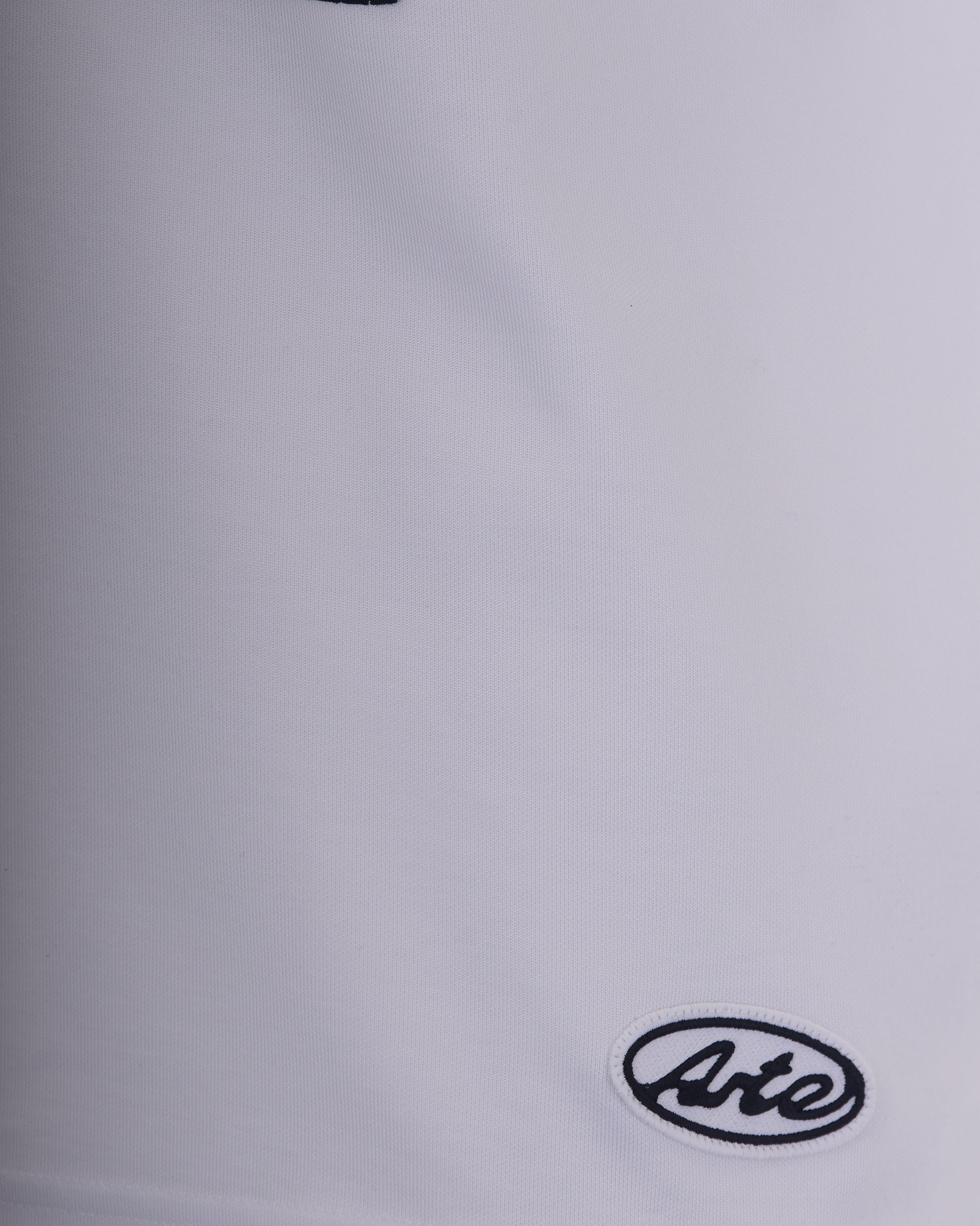 Arte Antwerp Distorted Number Motif T-Shirt — White, view 3