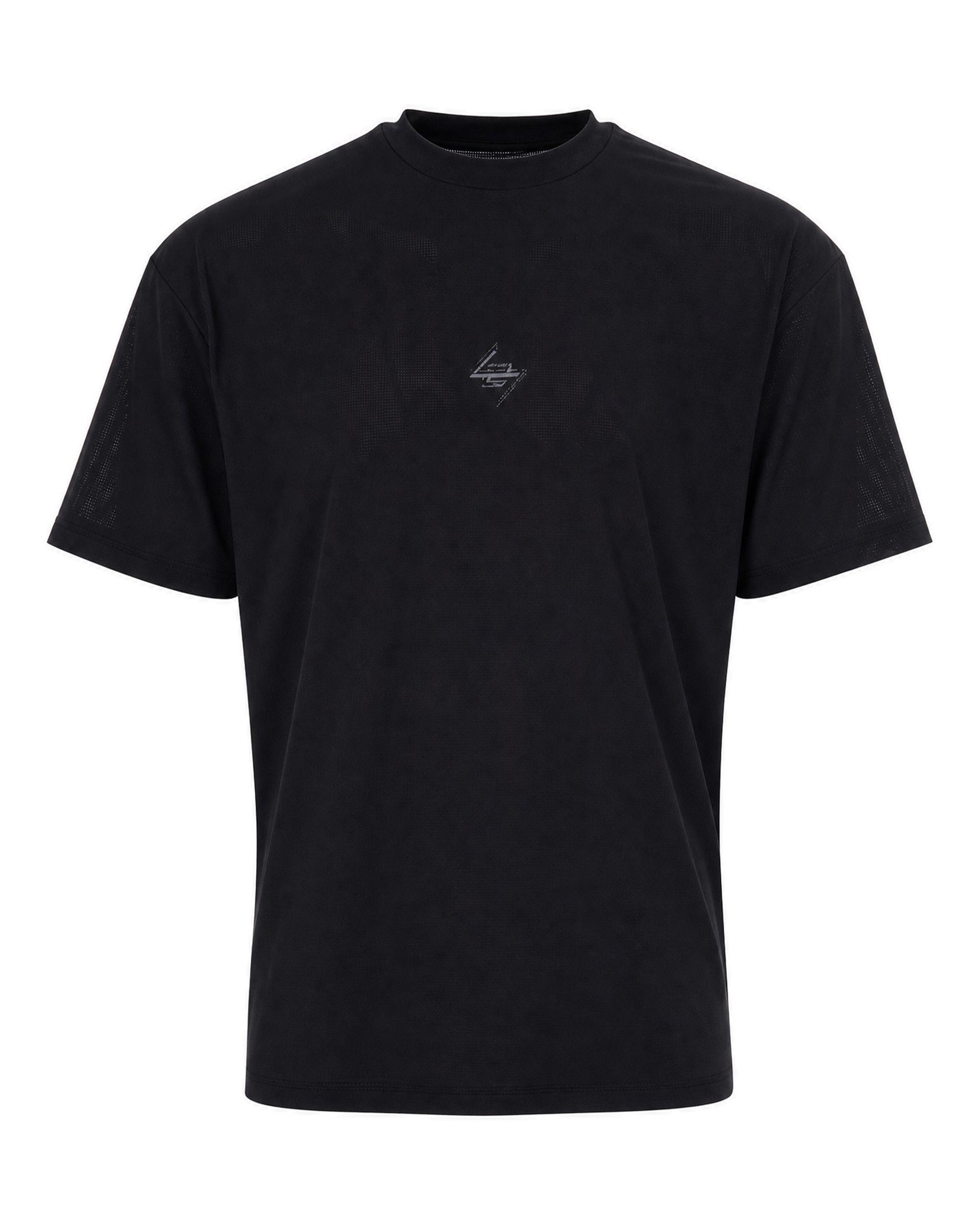 Represent 247 Logo-Embroidered Crew Neck T-Shirt — Black by Represent 247
