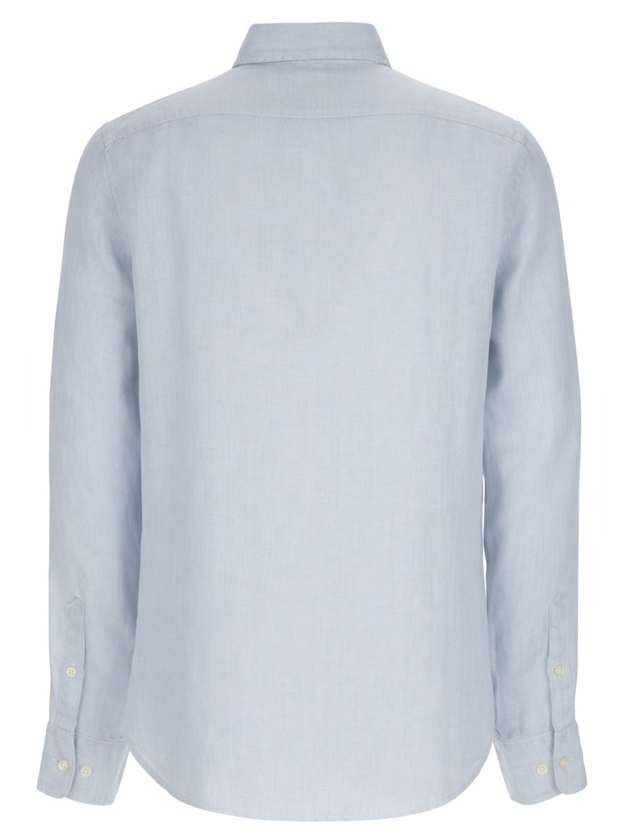 120% Lino Linen Shirt — Blue, view 2