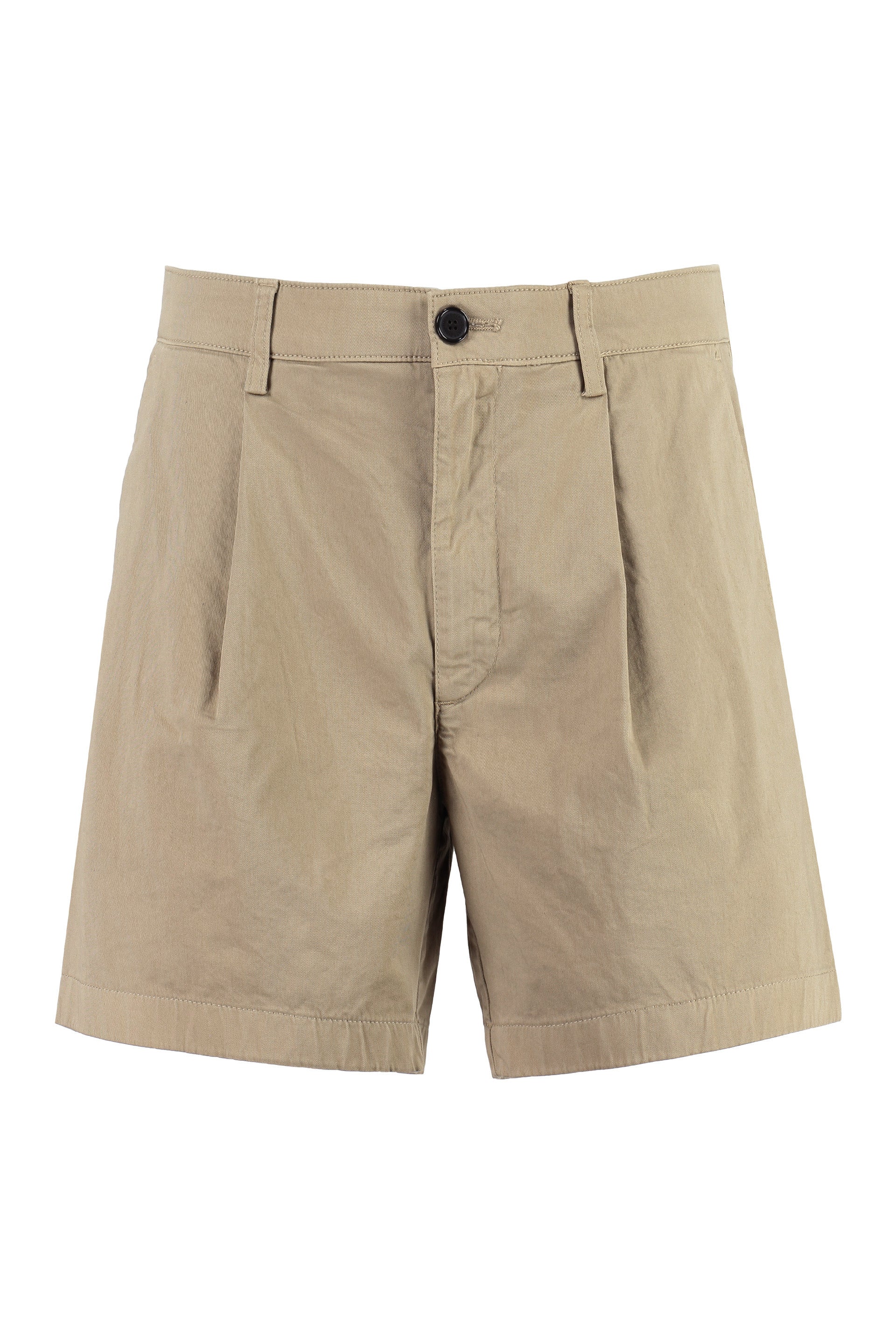 Department 5 Cotton Bermuda Shorts — Beige by Department 5