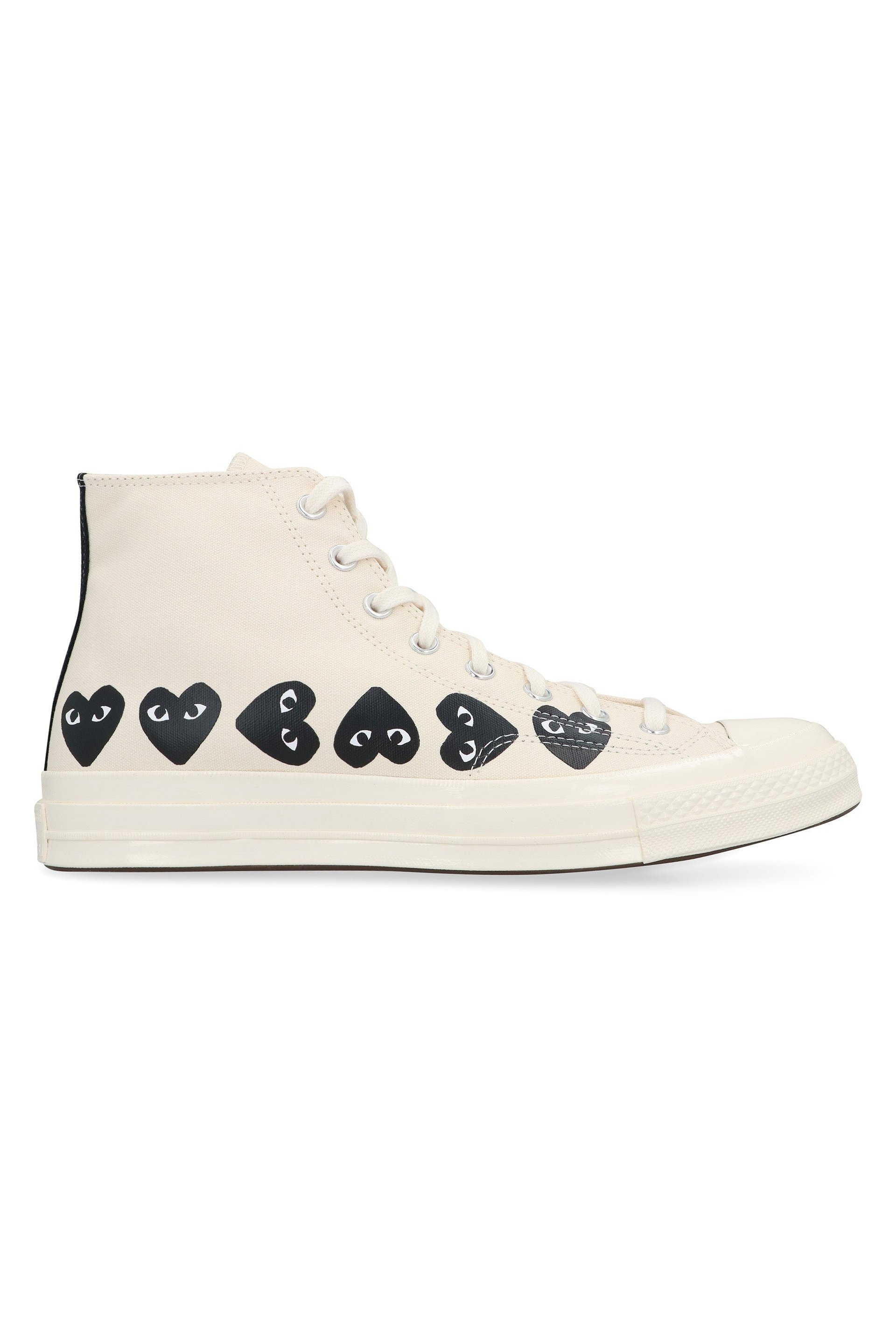 Comme Des GarçOns Play High-Top Sneaker — Beige by Comme Des Garçons Play