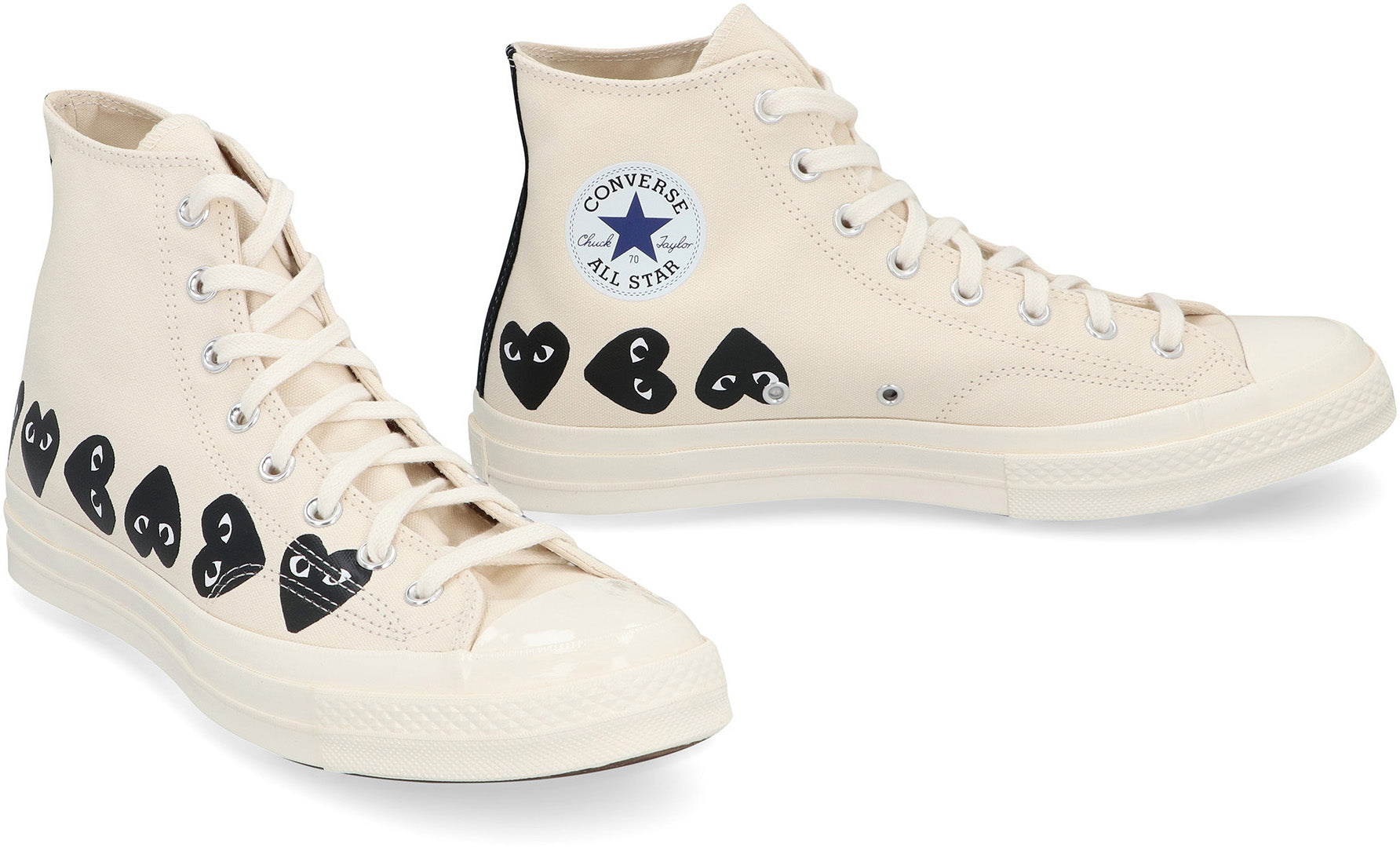 Comme Des GarçOns Play High-Top Sneaker — Beige, view 3