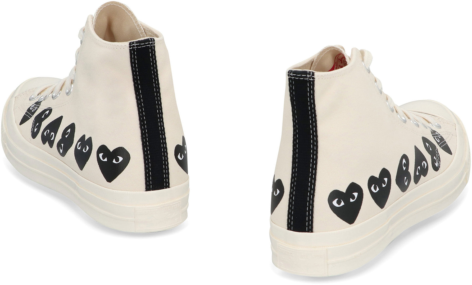 Comme Des GarçOns Play High-Top Sneaker — Beige, view 4