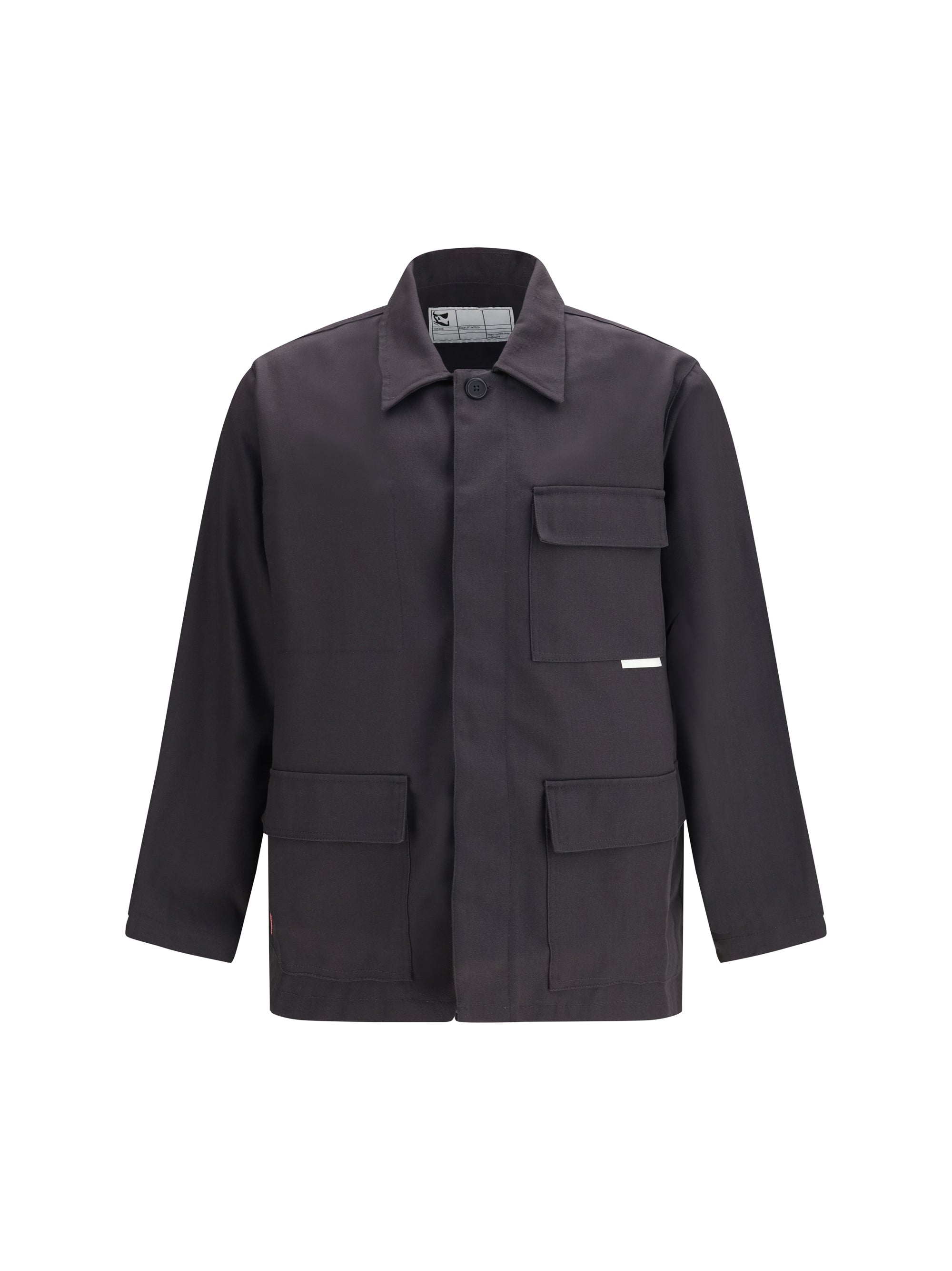 Gr10k Cotton Overshirt Jacket — Charcoal by Gr10k