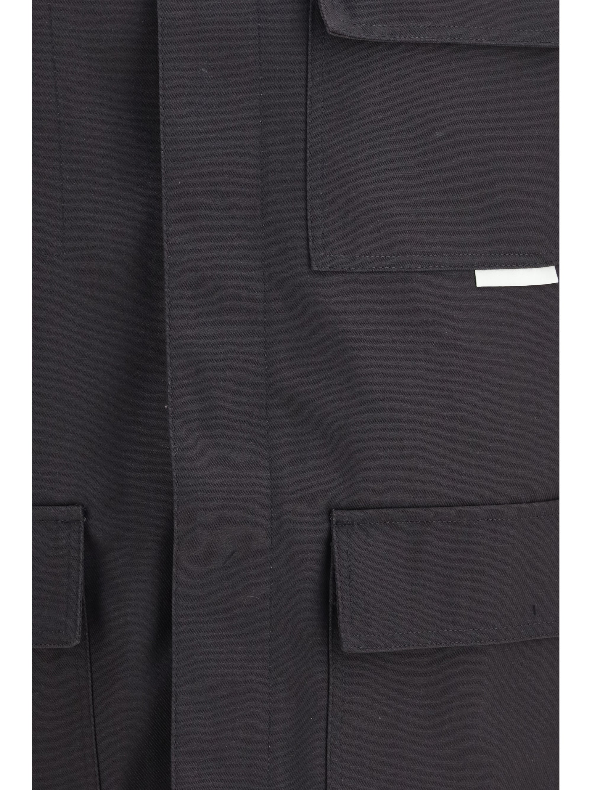 Gr10k Cotton Overshirt Jacket — Charcoal, view 2