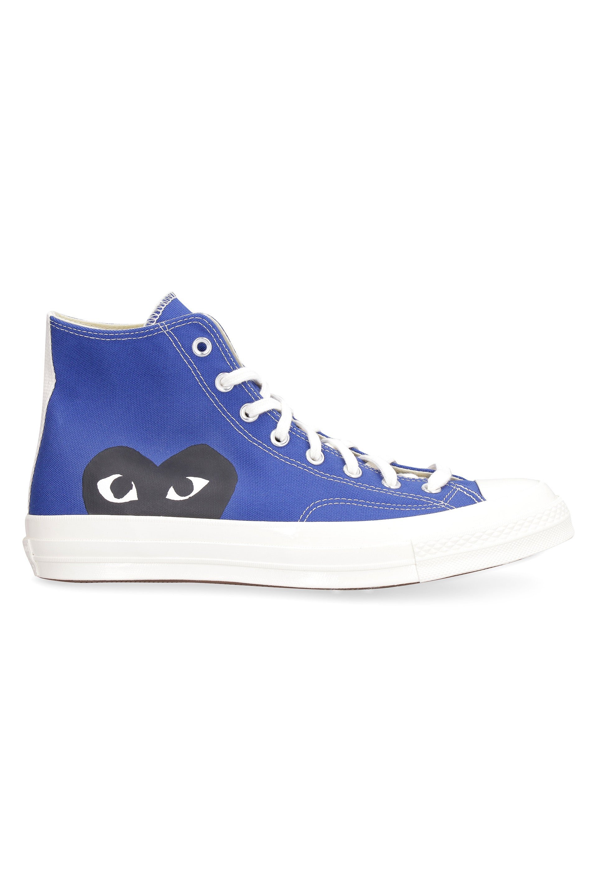 Comme Des GarçOns Play High-Top Canvas Sneakers — Blue by Comme Des Garçons Play