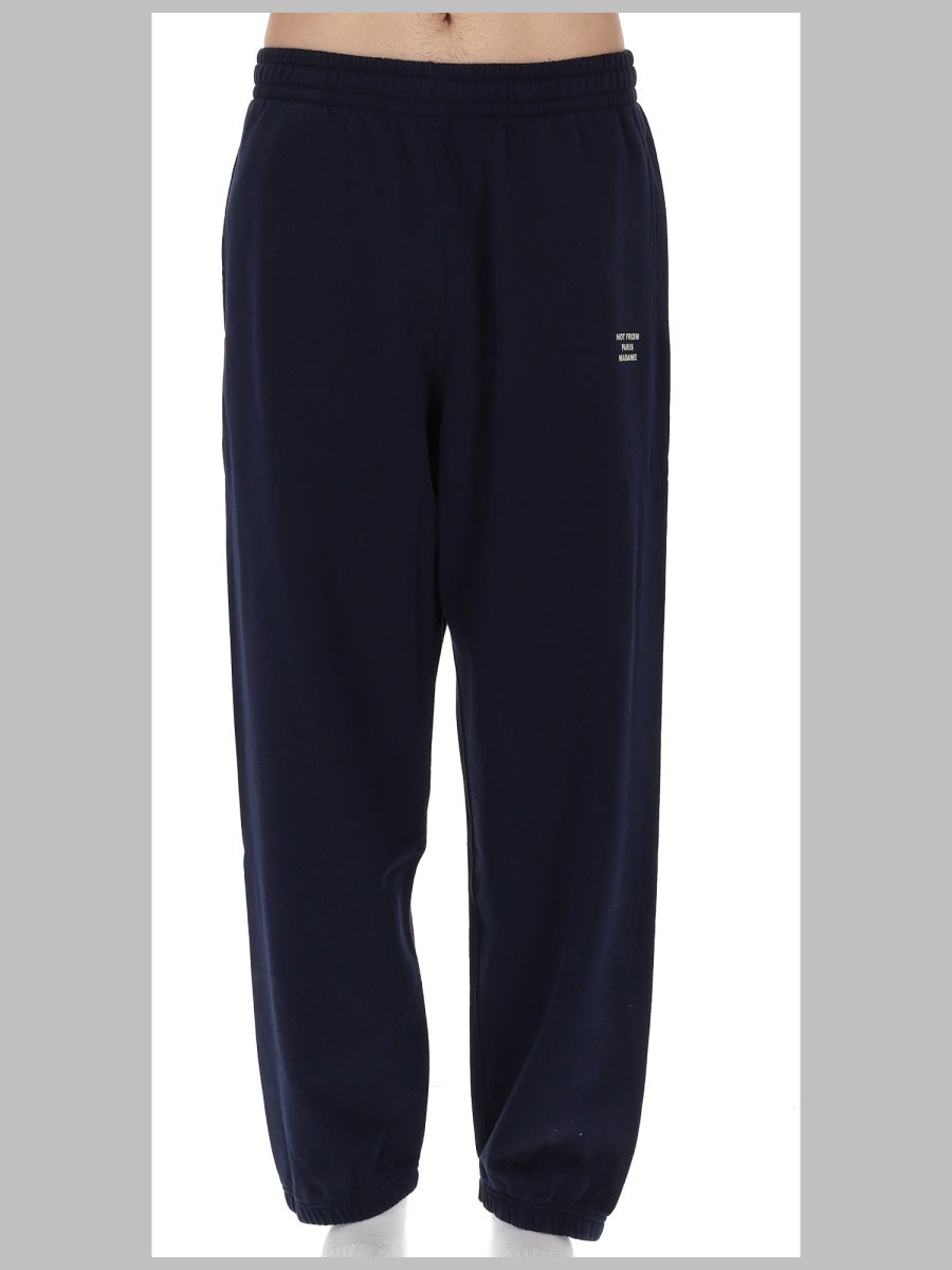 DrôLe De Monsieur Cotton Fleece Trousers — Blue by Drole De Monsieur