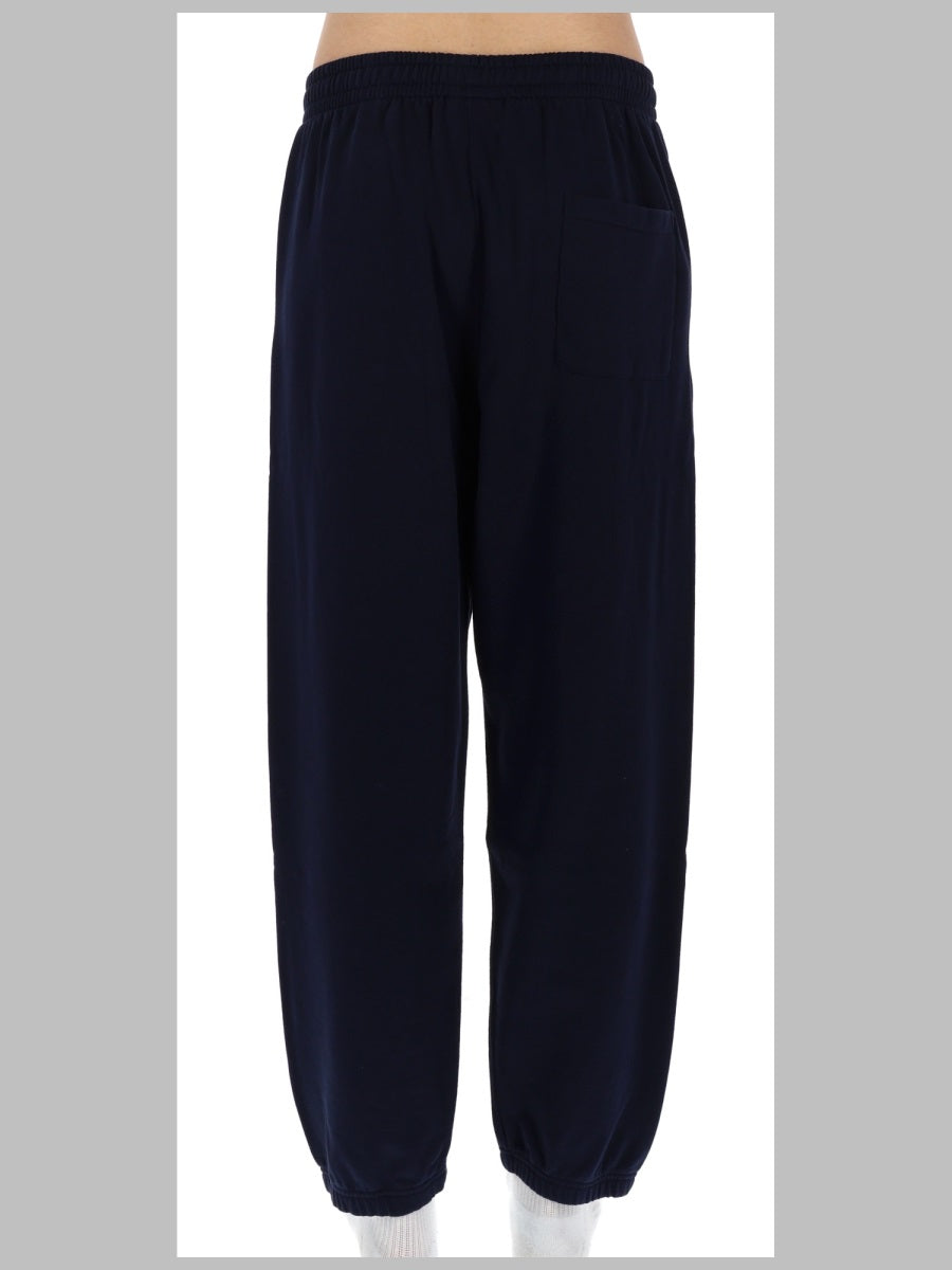 DrôLe De Monsieur Cotton Fleece Trousers — Blue, view 2