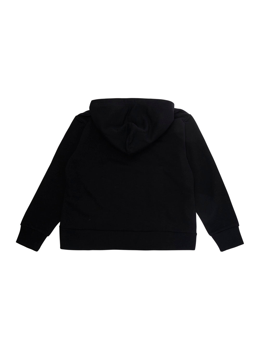 Nº21 Logo-Embroidered Cotton Hoodie — Black, view 2