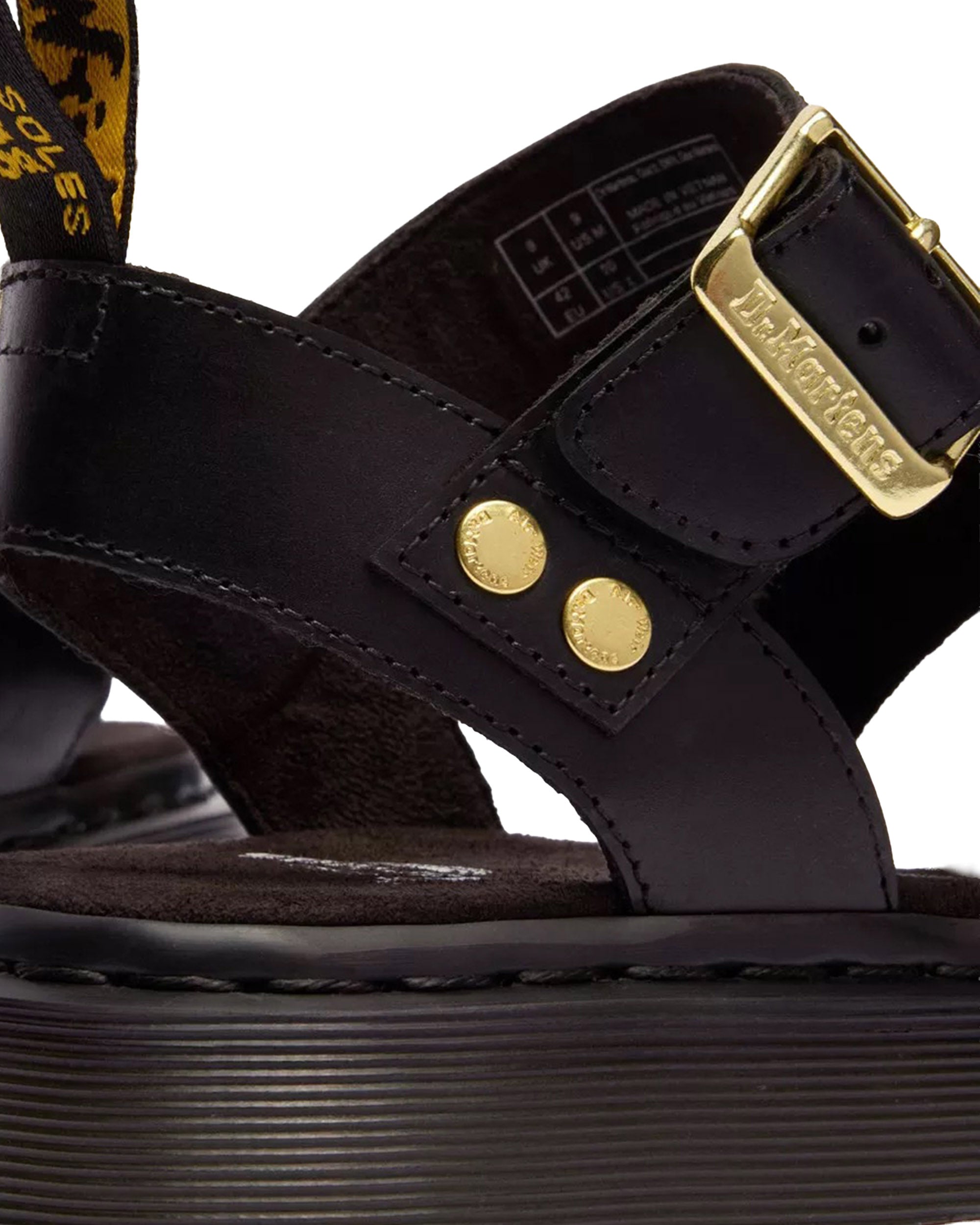 Dr. Martens Gryphon Strap Sandal — Black, view 3