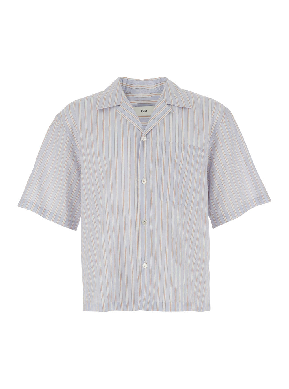 Dunst Striped Cotton Shirt — Beige by Dunst