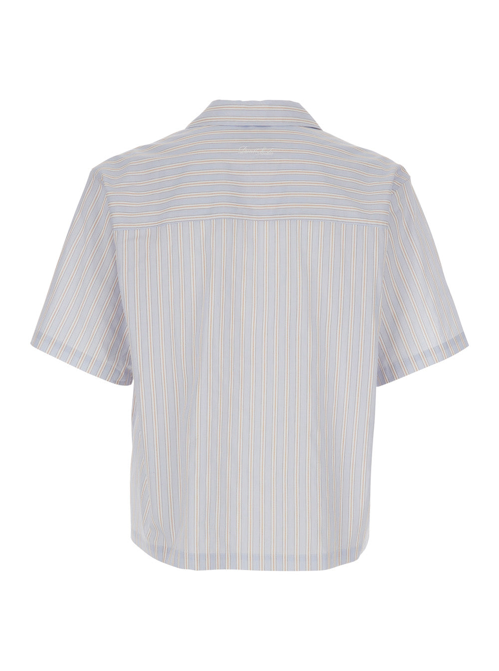 Dunst Striped Cotton Shirt — Beige, view 2