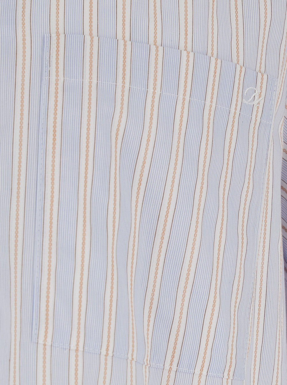 Dunst Striped Cotton Shirt — Beige, view 3