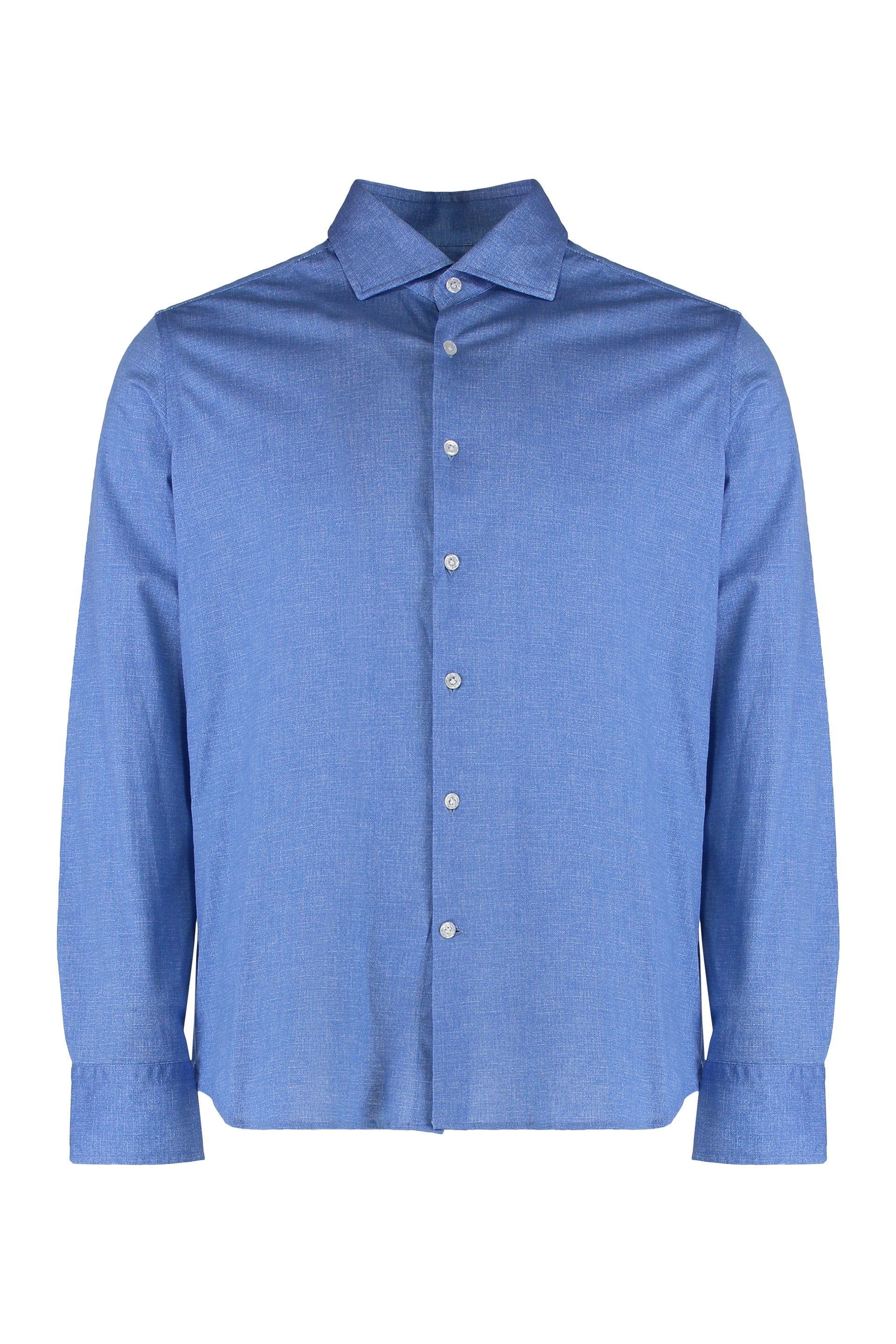 Sonrisa Cotton Shirt — Blue by Sonrisa
