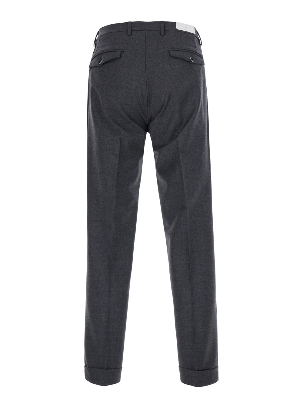 Michael Coal Double Pleated Tech Fabric Trousers — Gray, view 2